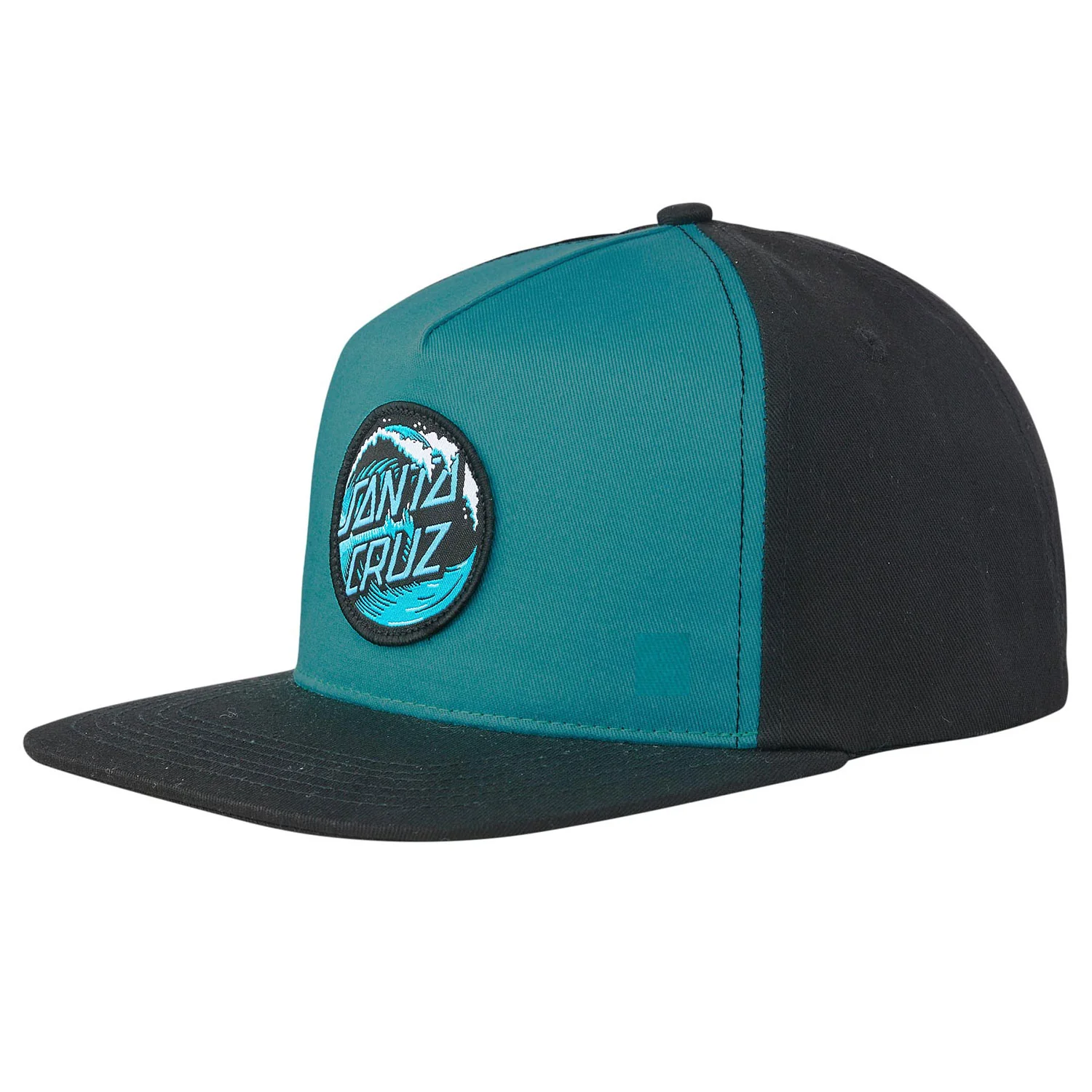 Santa Cruz Skateboard Hat Wave Dot Snapback Aqua/Black OS
