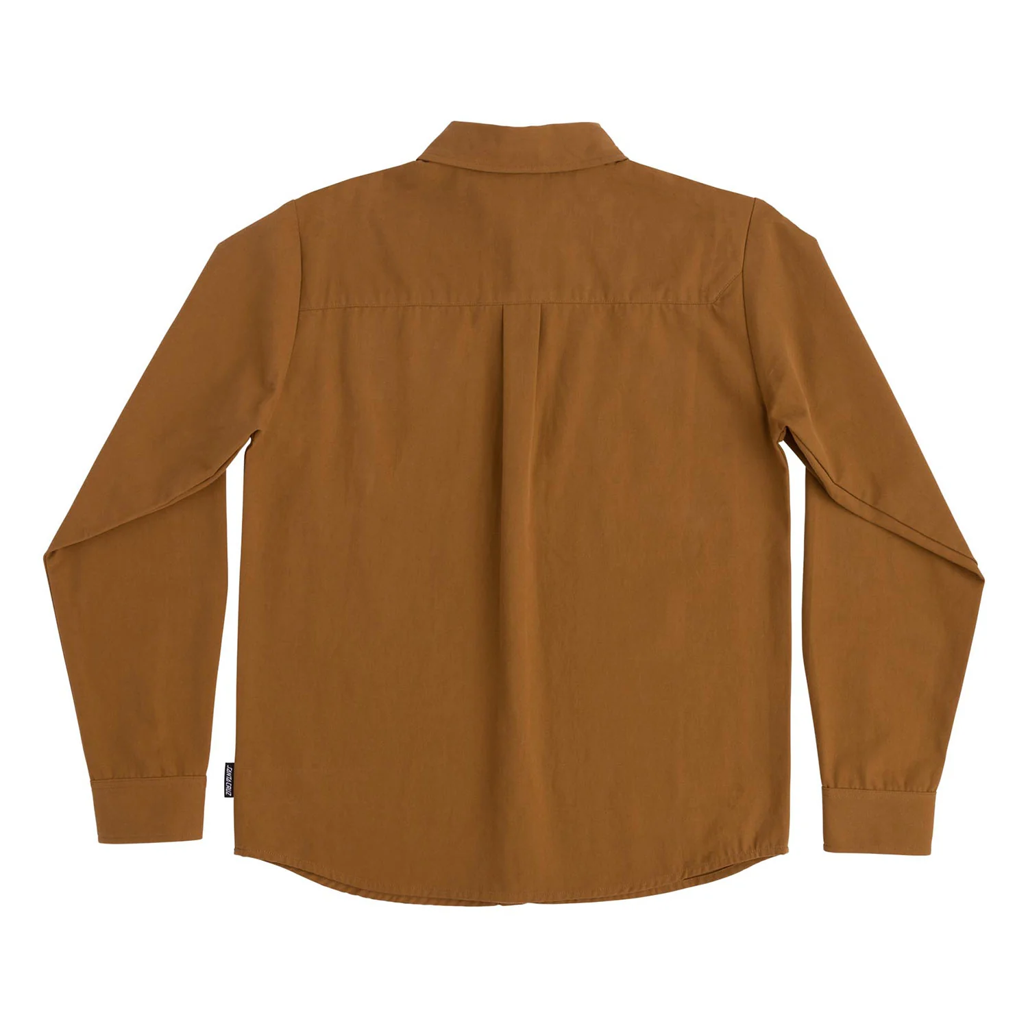 Santa Cruz Skateboard Longsleeve Button Up Shirt Screaming Hand Utility Dusty Brown - Image 2