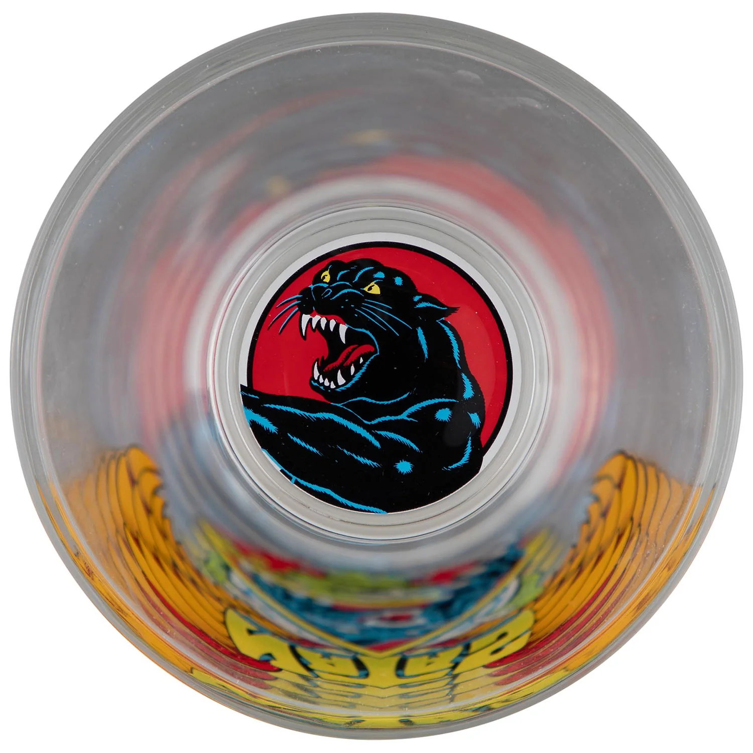 Santa Cruz Skateboard Pint Glass Natas SC Panther Black/Green - Image 2
