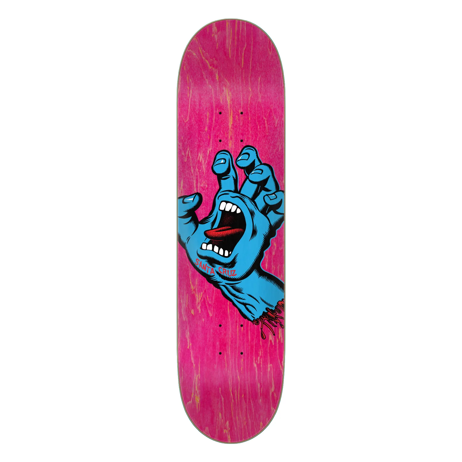 Santa Cruz Skateboard Screaming Hand Pink 7.8" x 31" with Powell Mini Logo Package - Image 2