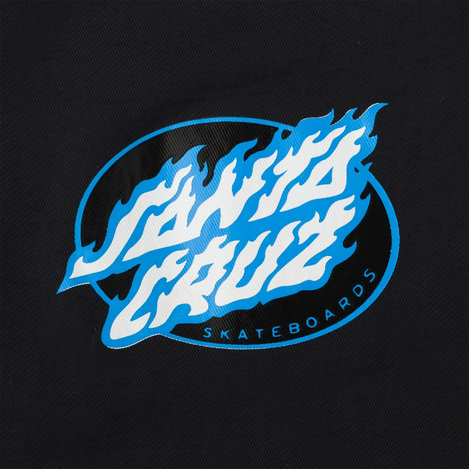 Santa Cruz Skateboard Sweatshirt Igniter Polar Fleece Hoodie Blue Haze/Black - Image 3
