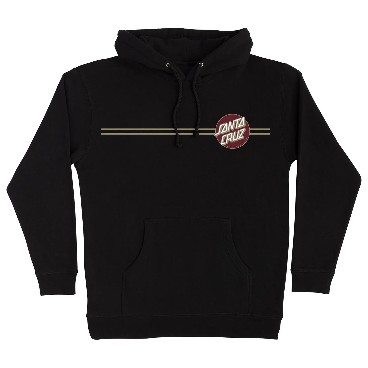 Santa Cruz Skateboard Sweatshirt Other Dot Pullover Hoodie Black/Burgundy - Image 2
