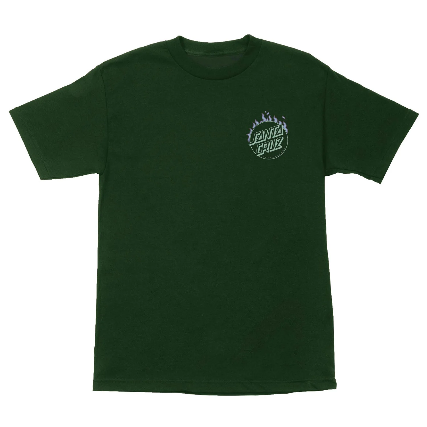 Santa Cruz Skateboard T-Shirt Burnt Opus Oversized Forest - Image 2