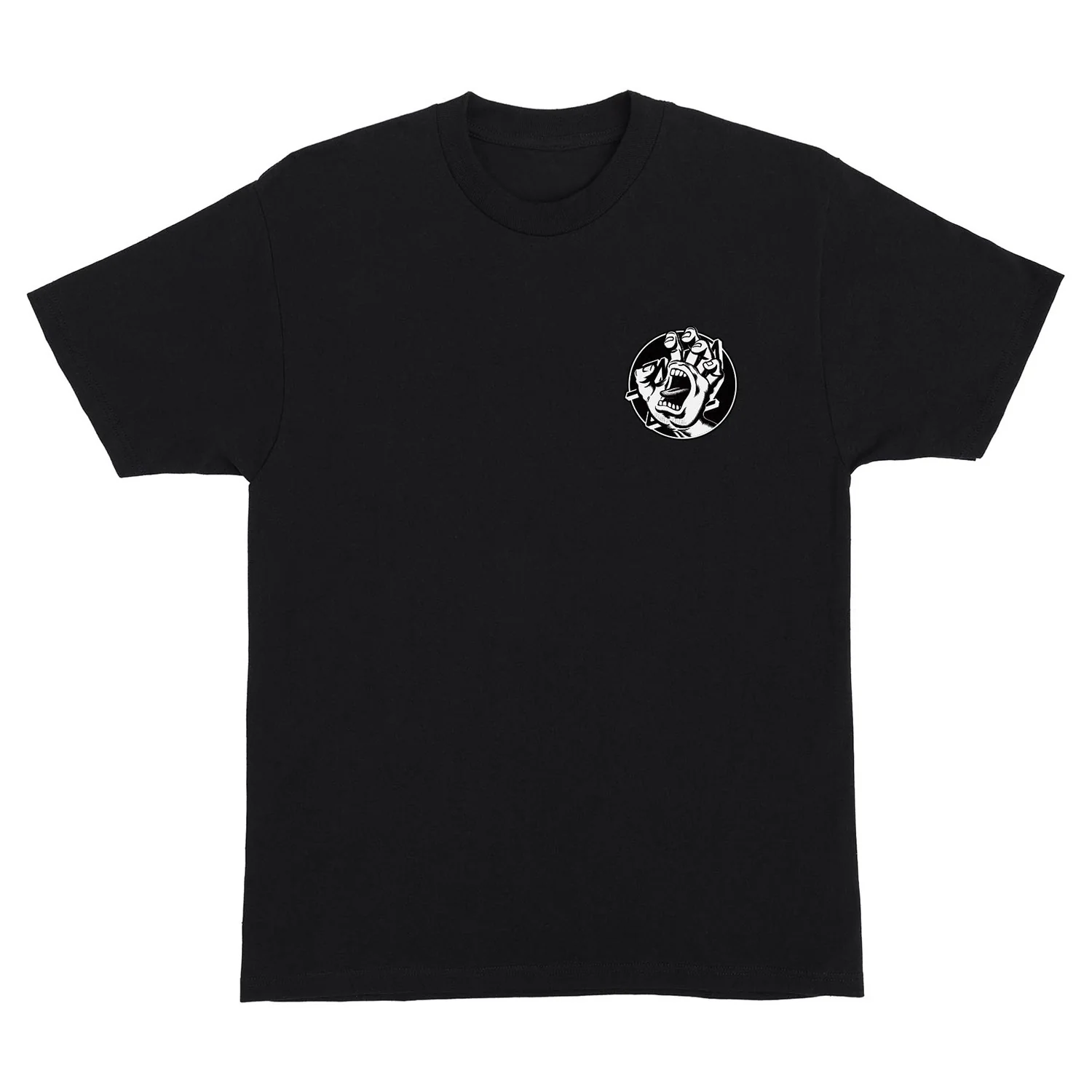 Santa Cruz Skateboard T-Shirt Hand Dot Black - Image 2