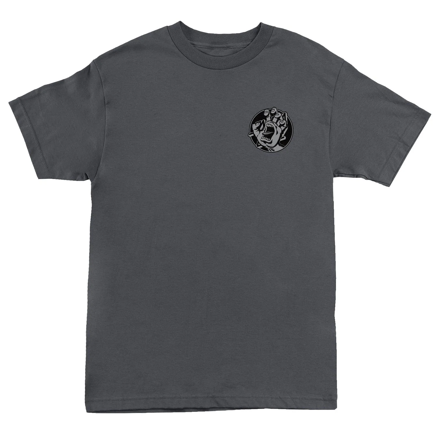 Santa Cruz Skateboard T-Shirt Hand Dot Charcoal - Image 2