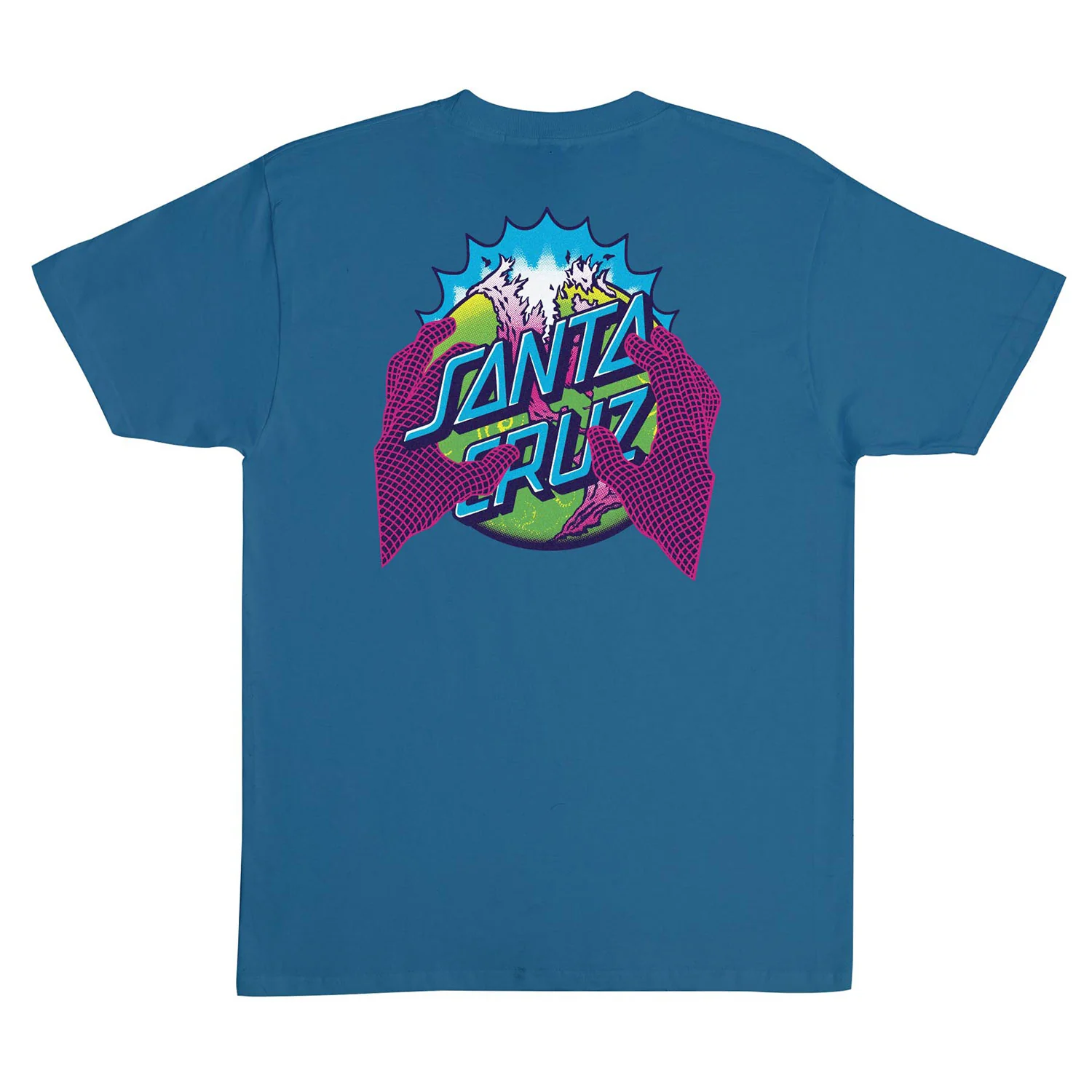 Santa Cruz Skateboard T-Shirt Kendall End Of The Dot Indigo