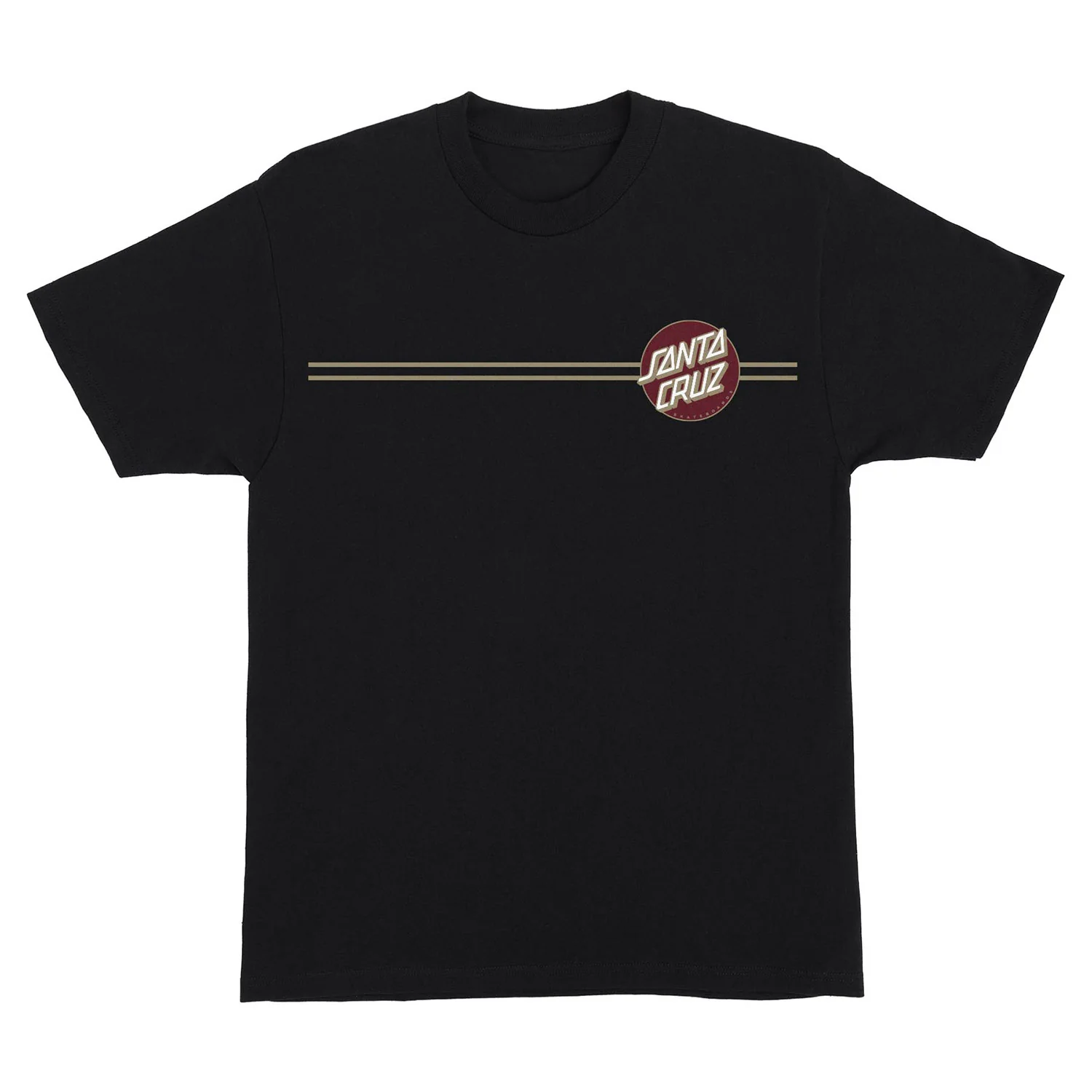 Santa Cruz Skateboard T-Shirt Other Dot Black/Burgundy - Image 2