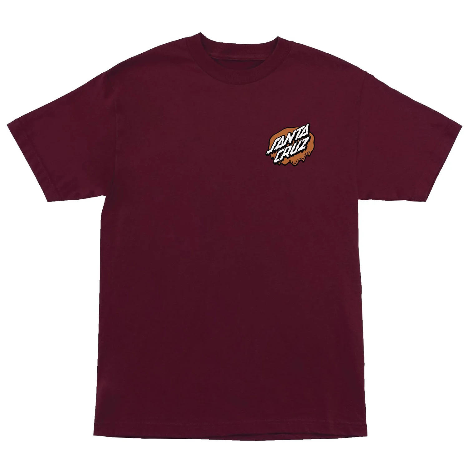 Santa Cruz Skateboard T-Shirt Slime Scream Maroon - Image 2