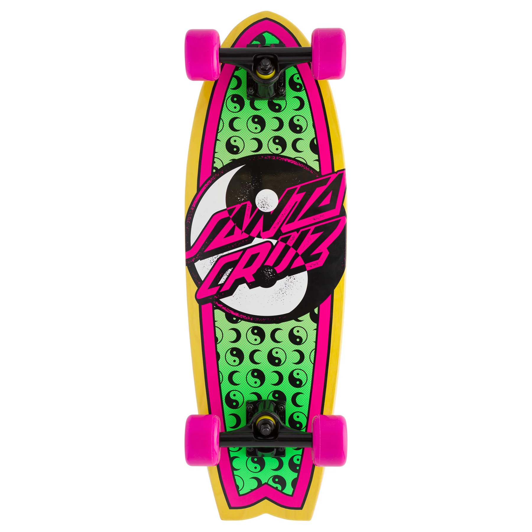 Santa Cruz Skateboard Yin Yang Dot Shark Cruiser 8.8" x 27.7" - Image 2