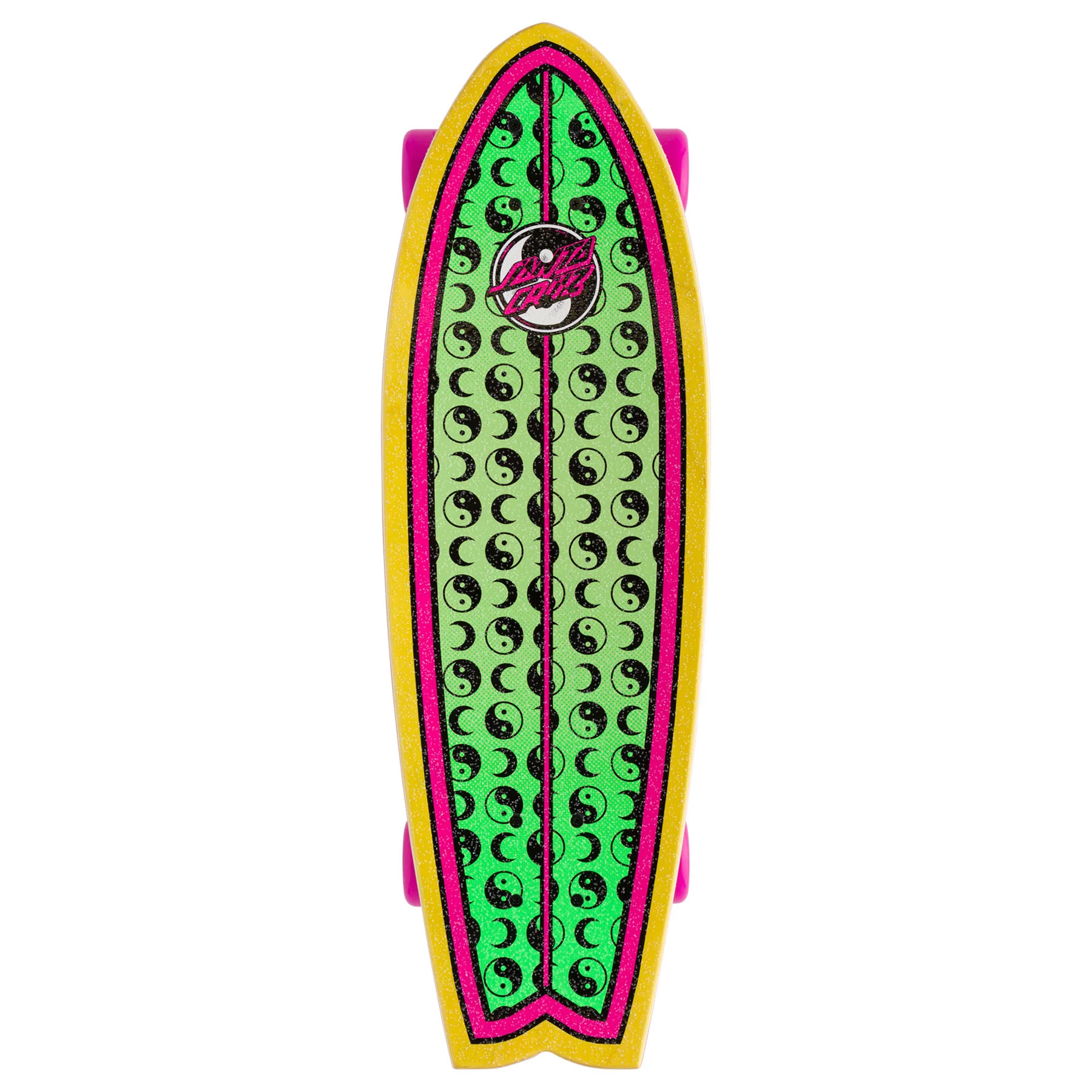 Santa Cruz Skateboard Yin Yang Dot Shark Cruiser 8.8" x 27.7" - Image 3
