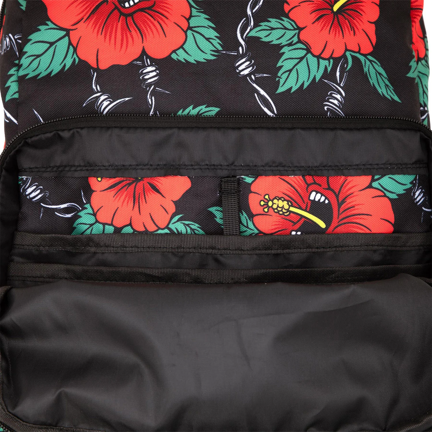 Santa Cruz Skateboards Bag Screaming Hibiscus Beach Bag Black - Image 3