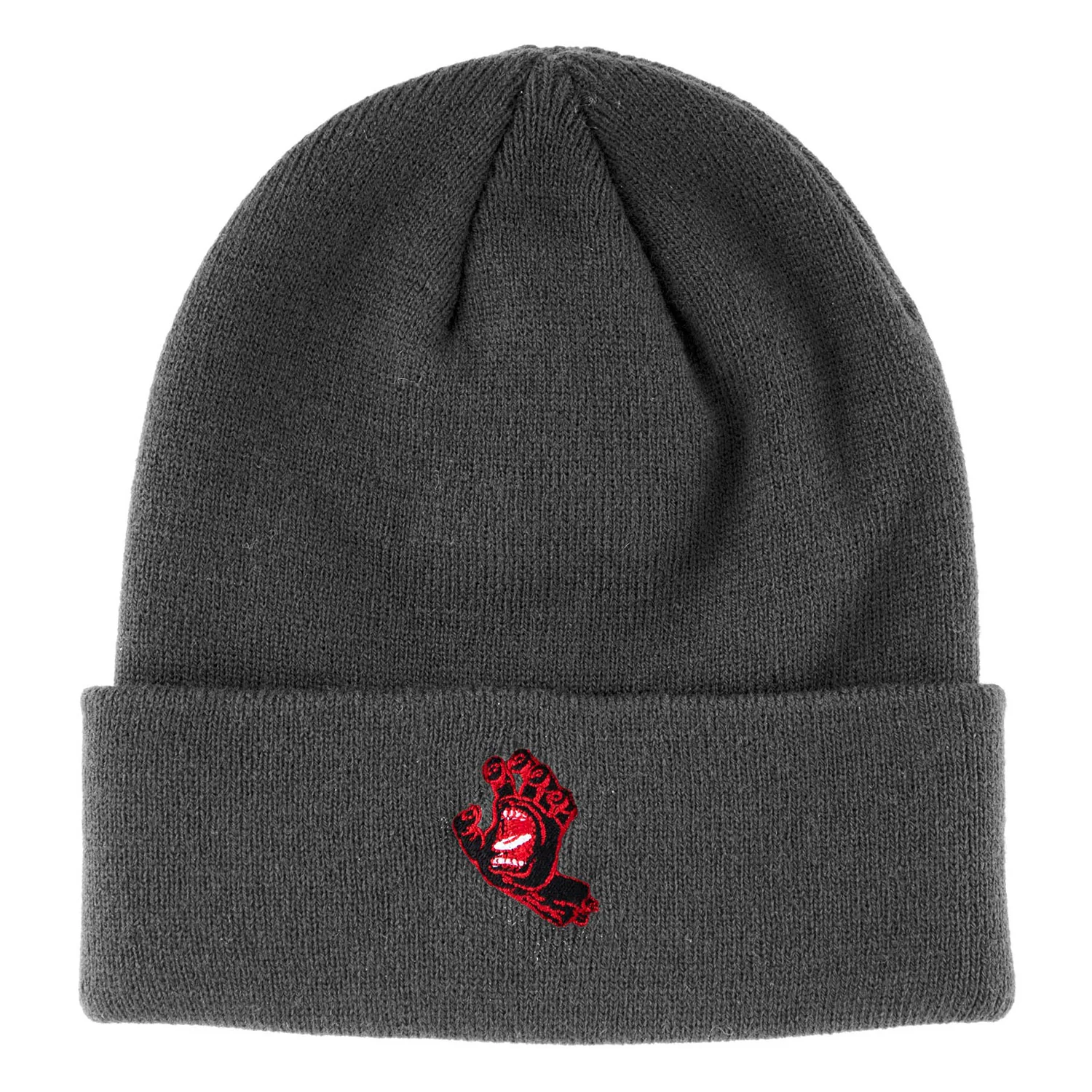 Santa Cruz Skateboards Beanie Screaming Hand Charcoal