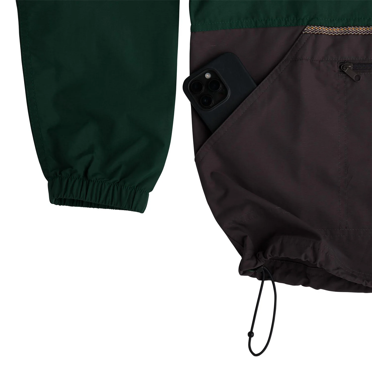 Santa Cruz Skateboards Coat Break Trail Anorak Unlined Forest/Charcoal - Image 4