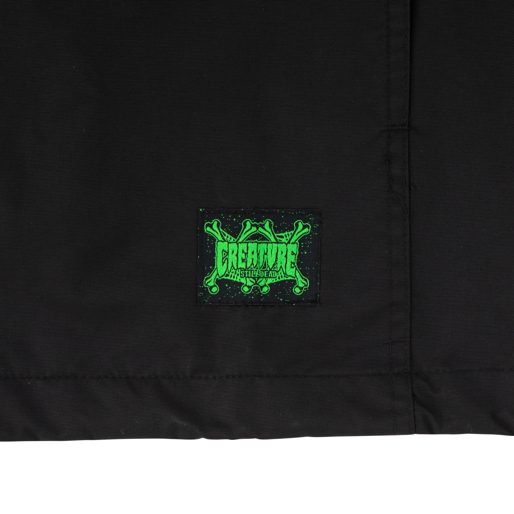 Santa Cruz Skateboards Coat Cruz Bond Bomber Jacket Black/White Stripe Rib - Image 3