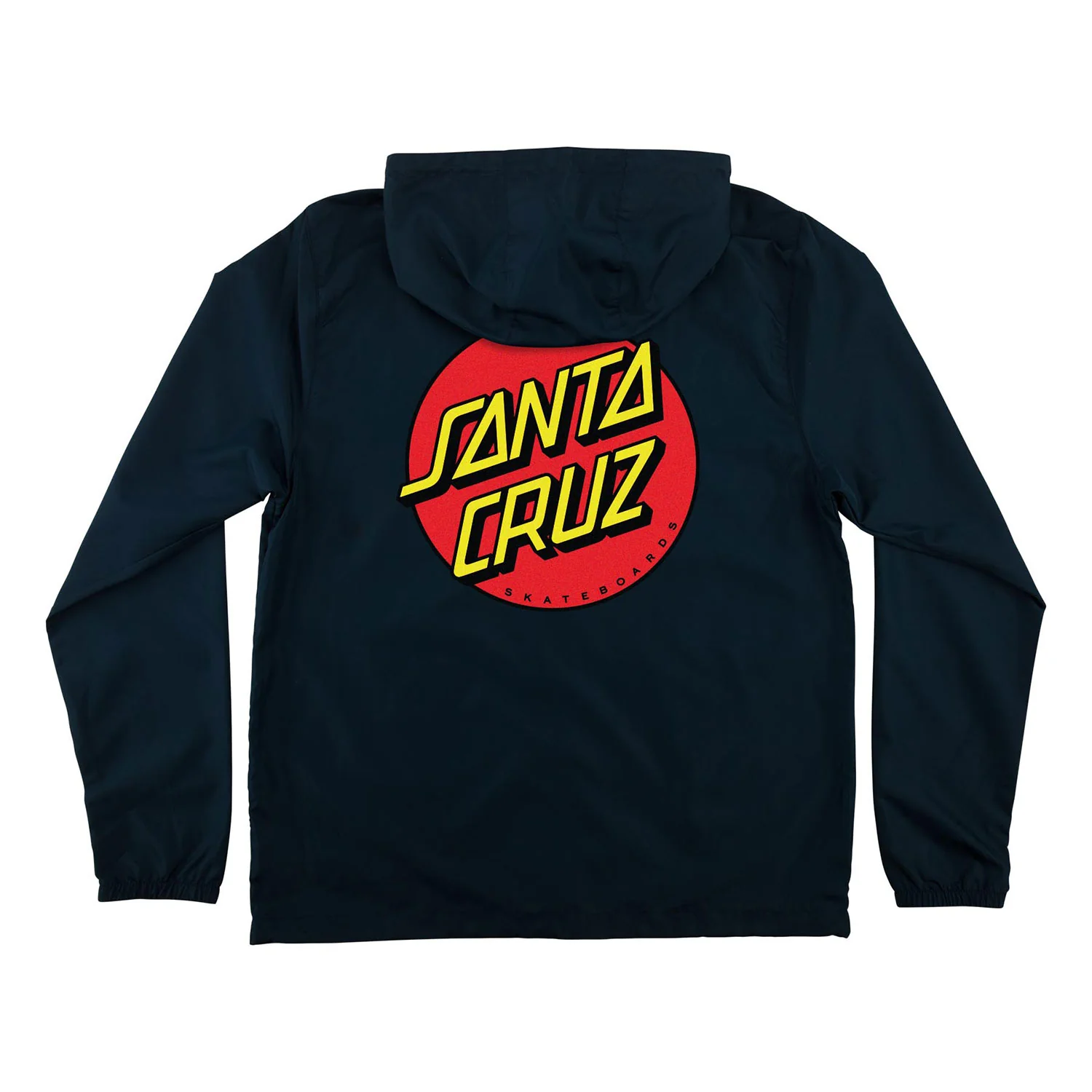 Santa Cruz Skateboards Coat Cruz Hooded Windbreaker Classic Navy