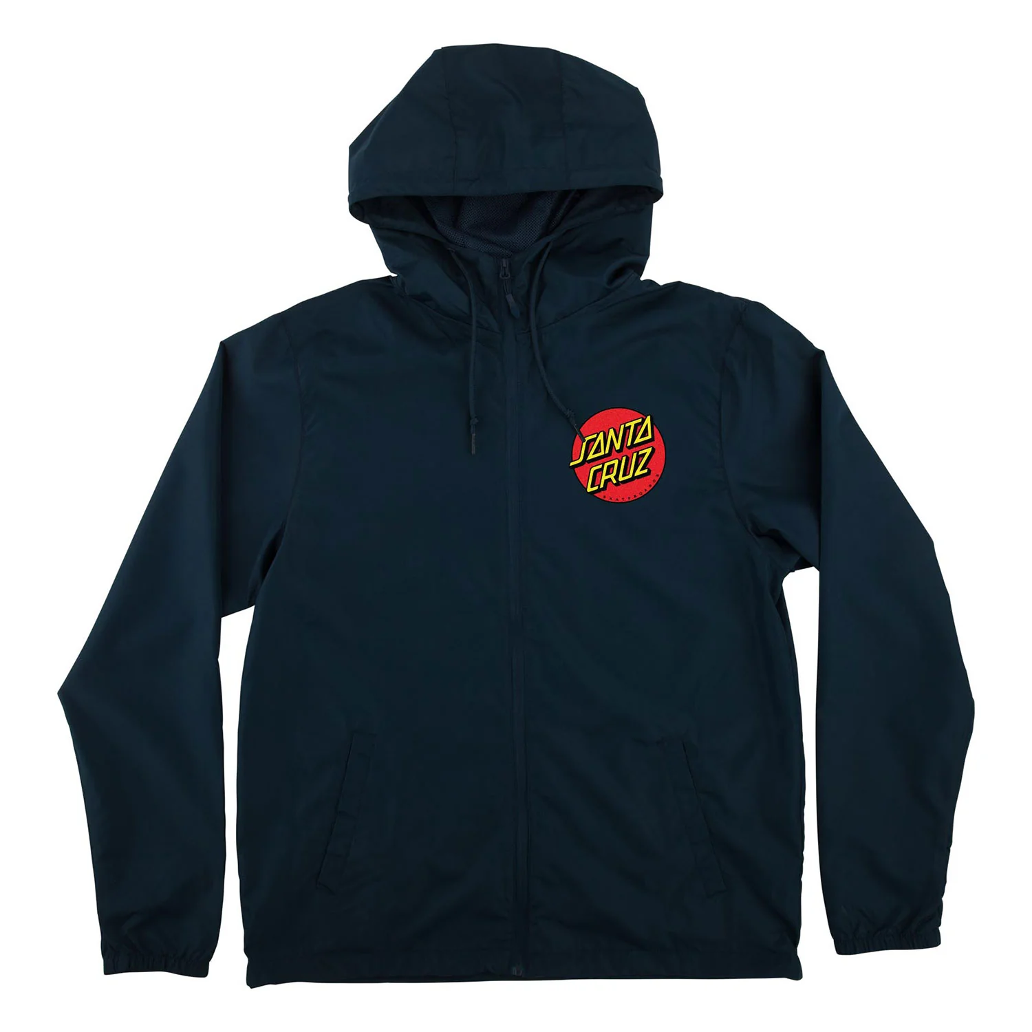 Santa Cruz Skateboards Coat Cruz Hooded Windbreaker Classic Navy - Image 2