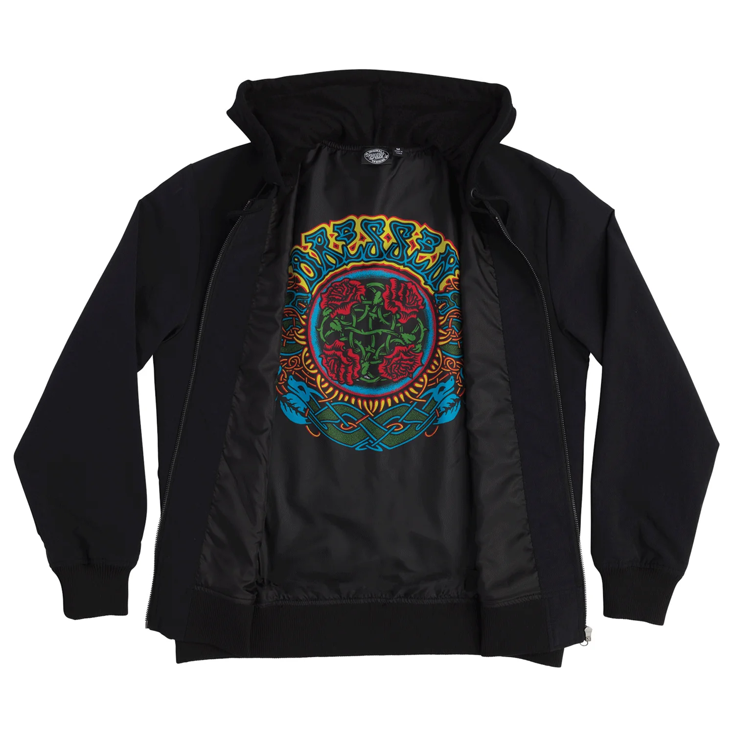 Santa Cruz Skateboards Coat Dressen Roses Dot Bomber Black