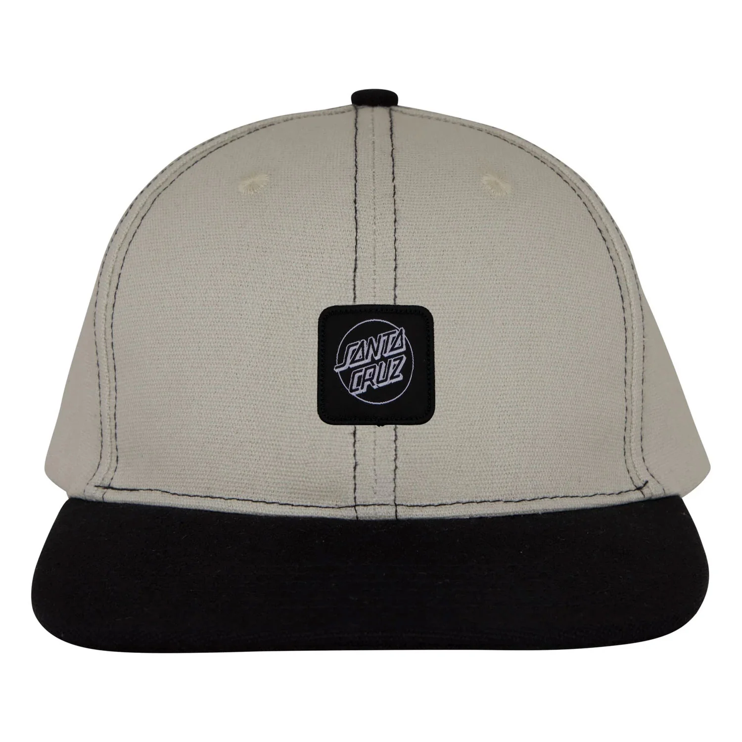 Santa Cruz Skateboards Hat Cruz Label Snapback Dark Sand/Black - Image 3