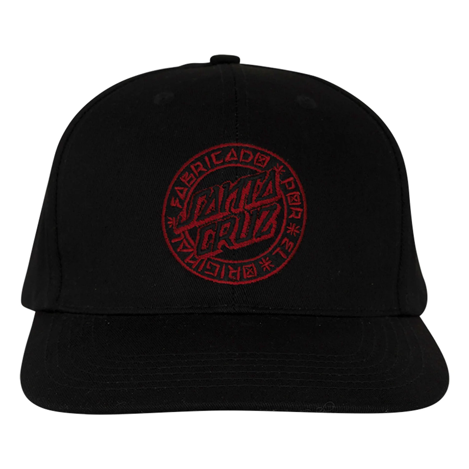 Santa Cruz Skateboards Hat Loco Dot Snapback Black - Image 3