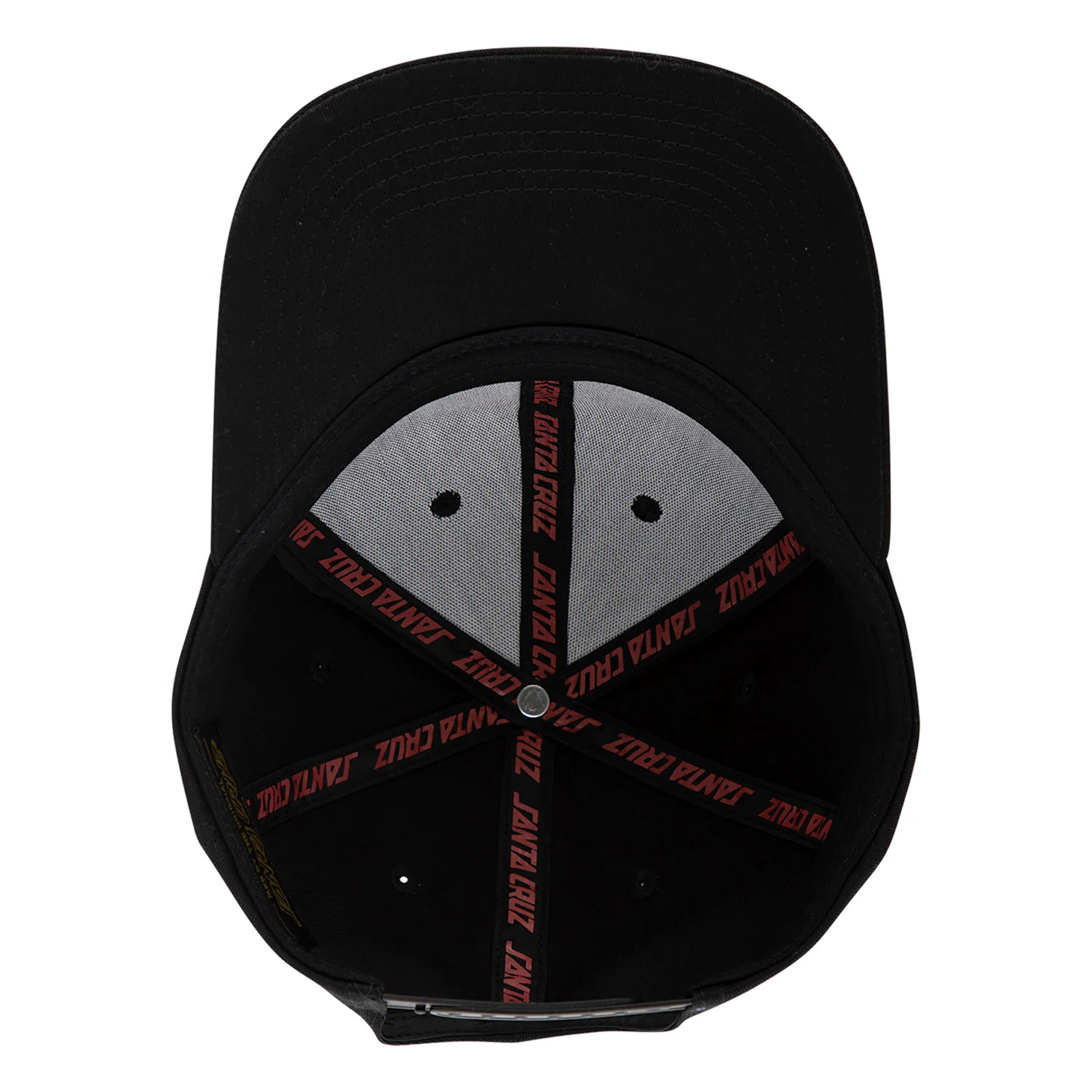 Santa Cruz Skateboards Hat Loco Dot Snapback Black - Image 4