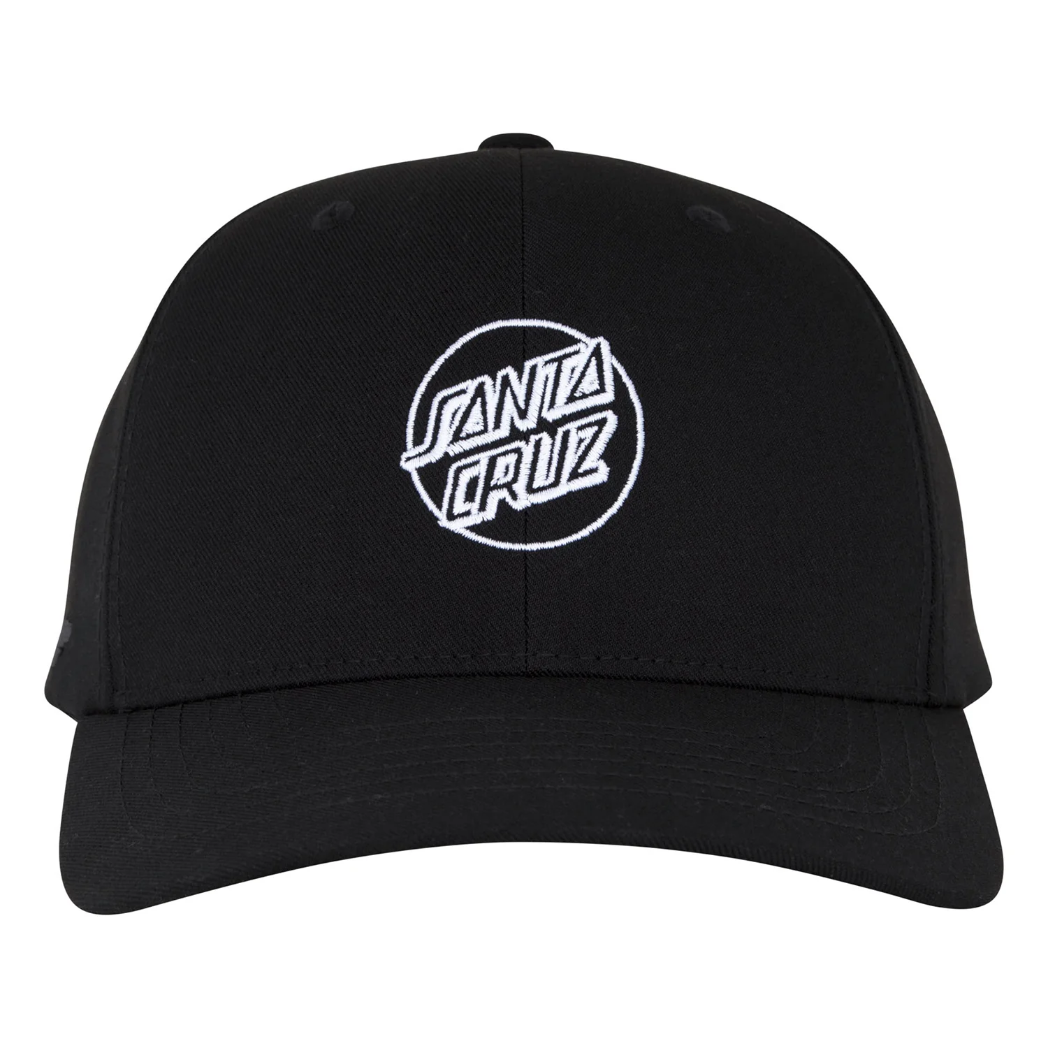 Santa Cruz Skateboards Hat Opus Dot Snapback Black/White - Image 3