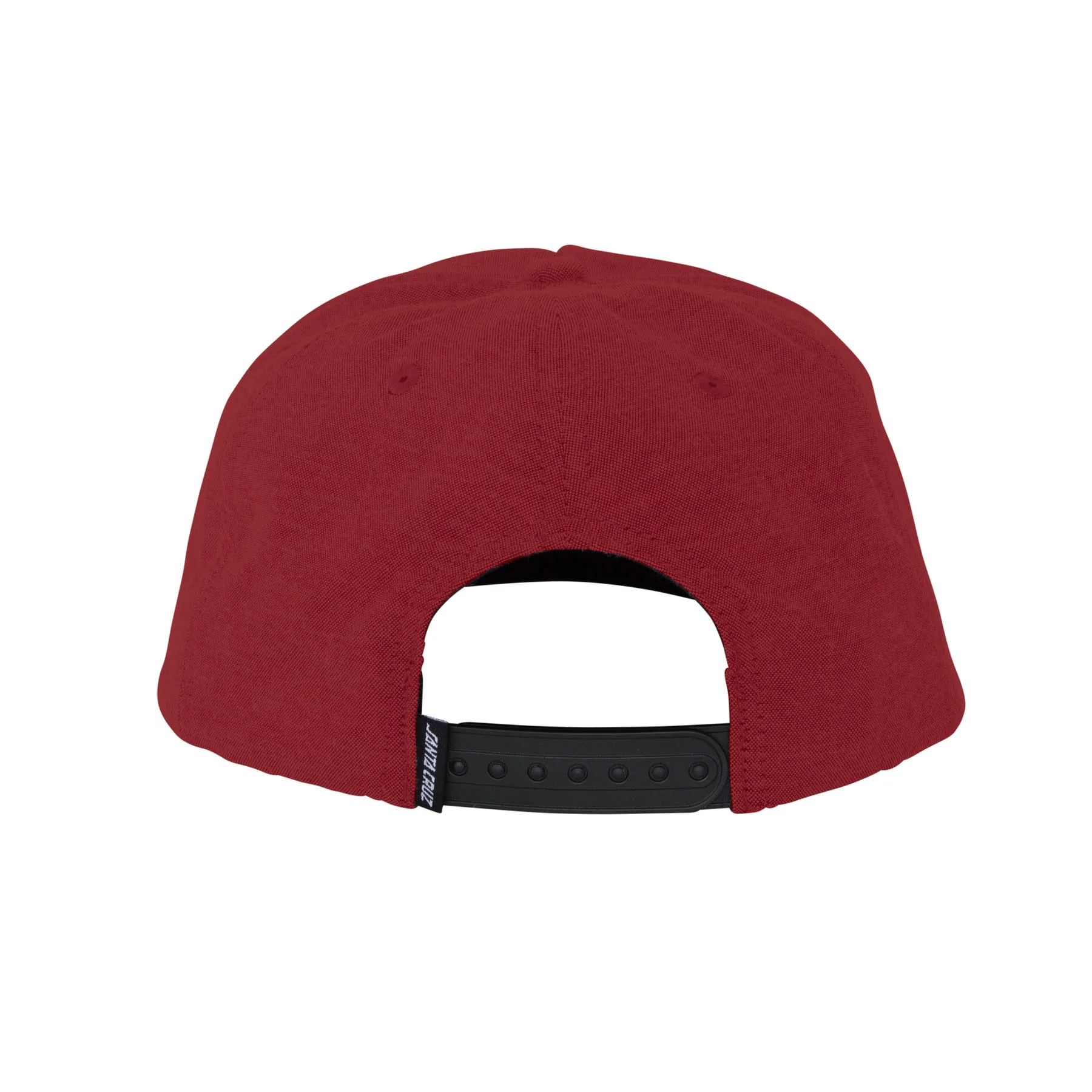 Santa Cruz Skateboards Hat Oval Dot Mono Snapback Maroon - Image 2