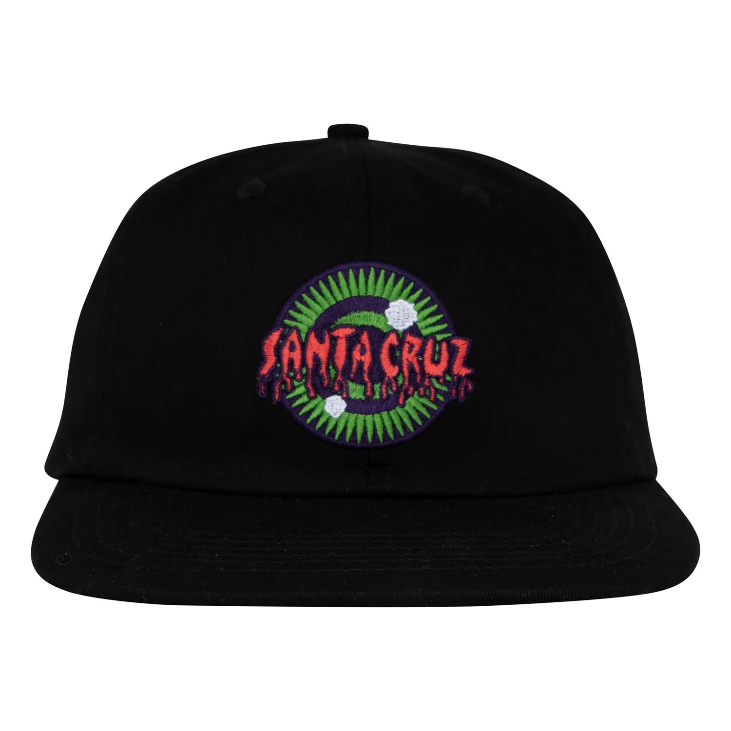 Santa Cruz Skateboards Hat Roskopp Iris Snapback Unstructured Black - Image 3