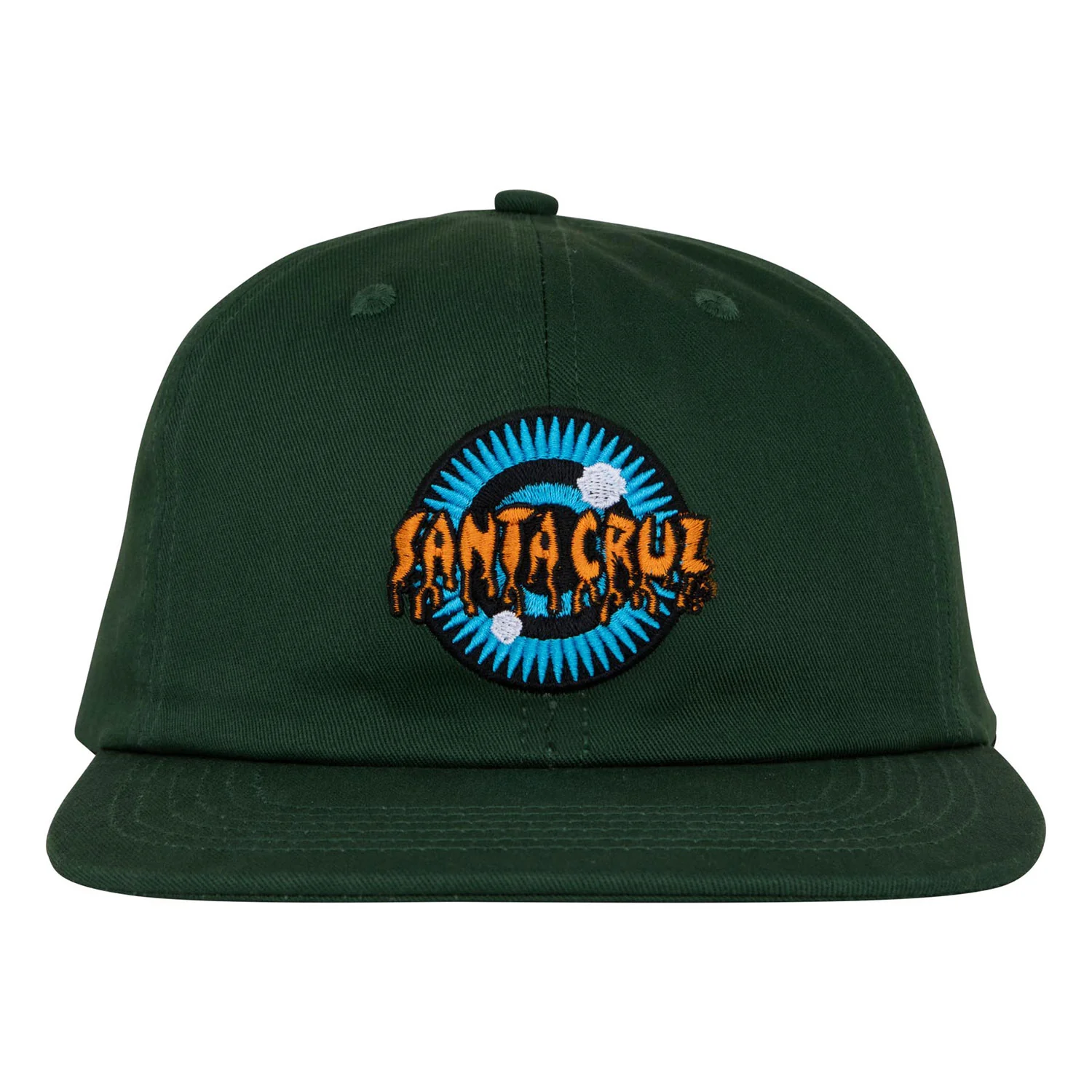 Santa Cruz Skateboards Hat Roskopp Iris Snapback Unstructured Forest - Image 3