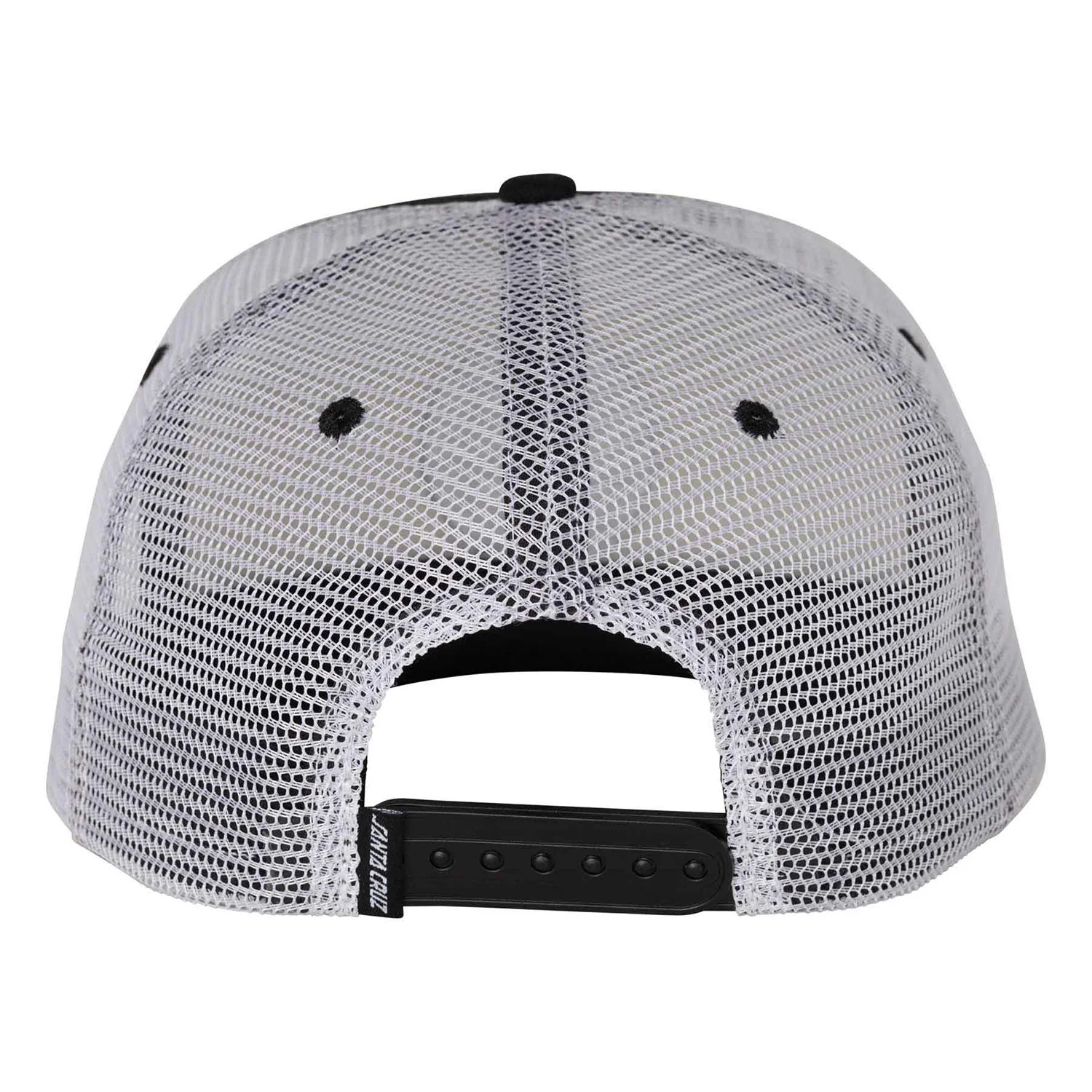 Santa Cruz Skateboards Hat Screaming 50 Mesh Trucker Blk/Wht - Image 2