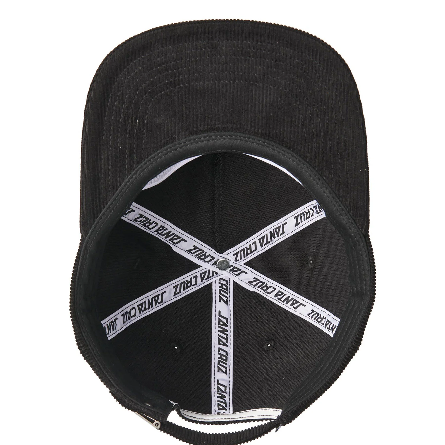 Santa Cruz Skateboards Hat Screaming Wave Snapback Black - Image 4