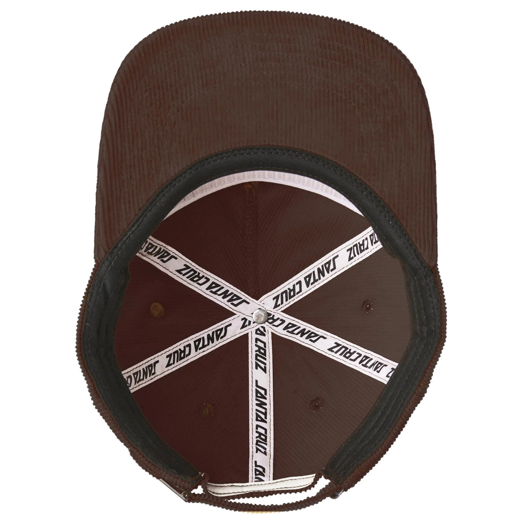 Santa Cruz Skateboards Hat Screaming Wave Snapback Brown - Image 4