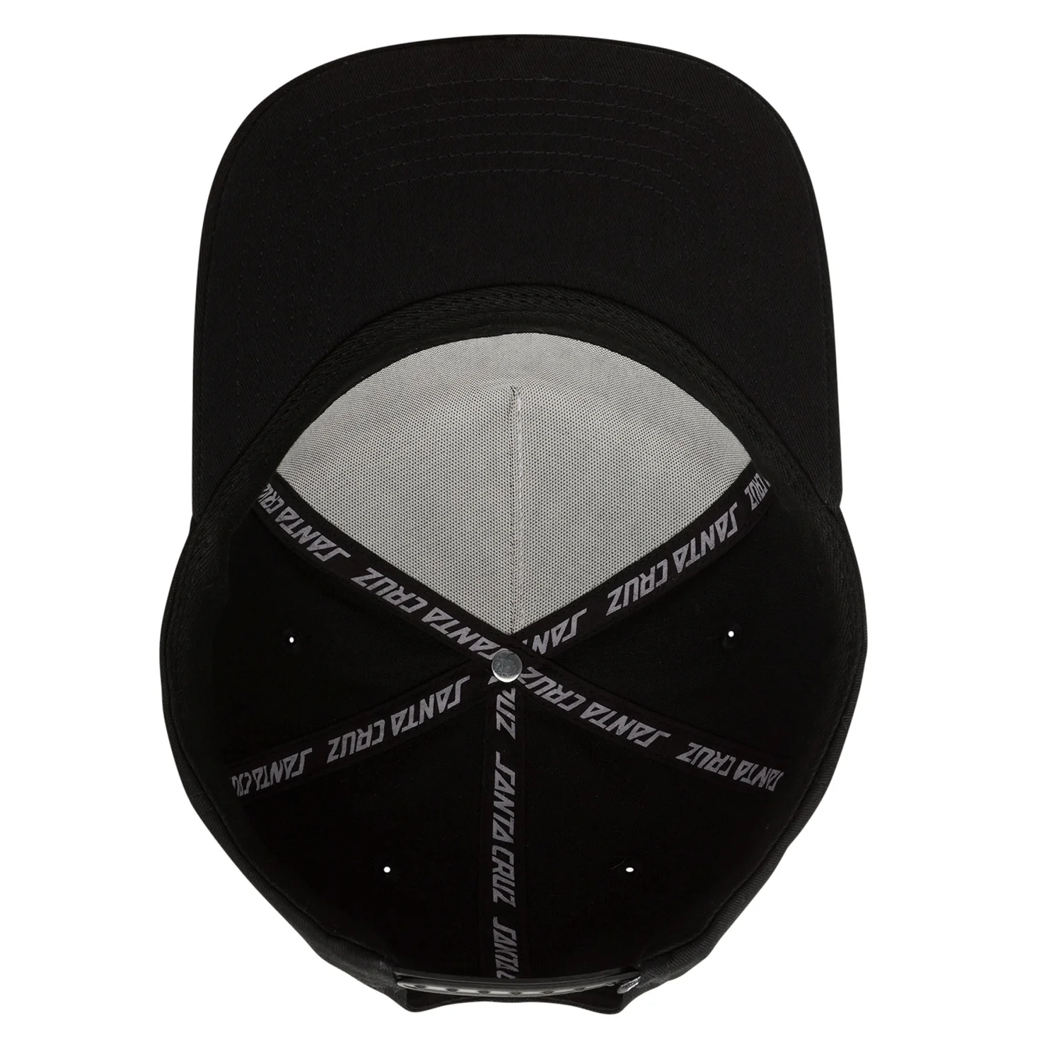 Santa Cruz Skateboards Hat Wave Dot Snapback Mid Black - Image 4