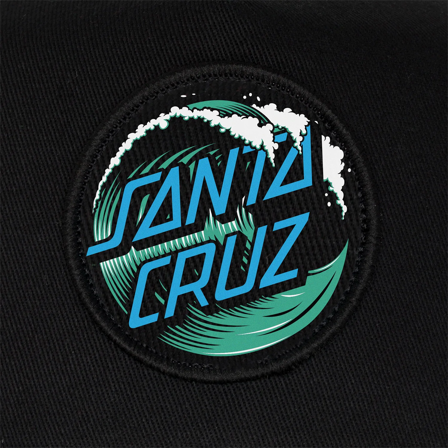Santa Cruz Skateboards Hat Wave Dot Snapback Mid Black - Image 5