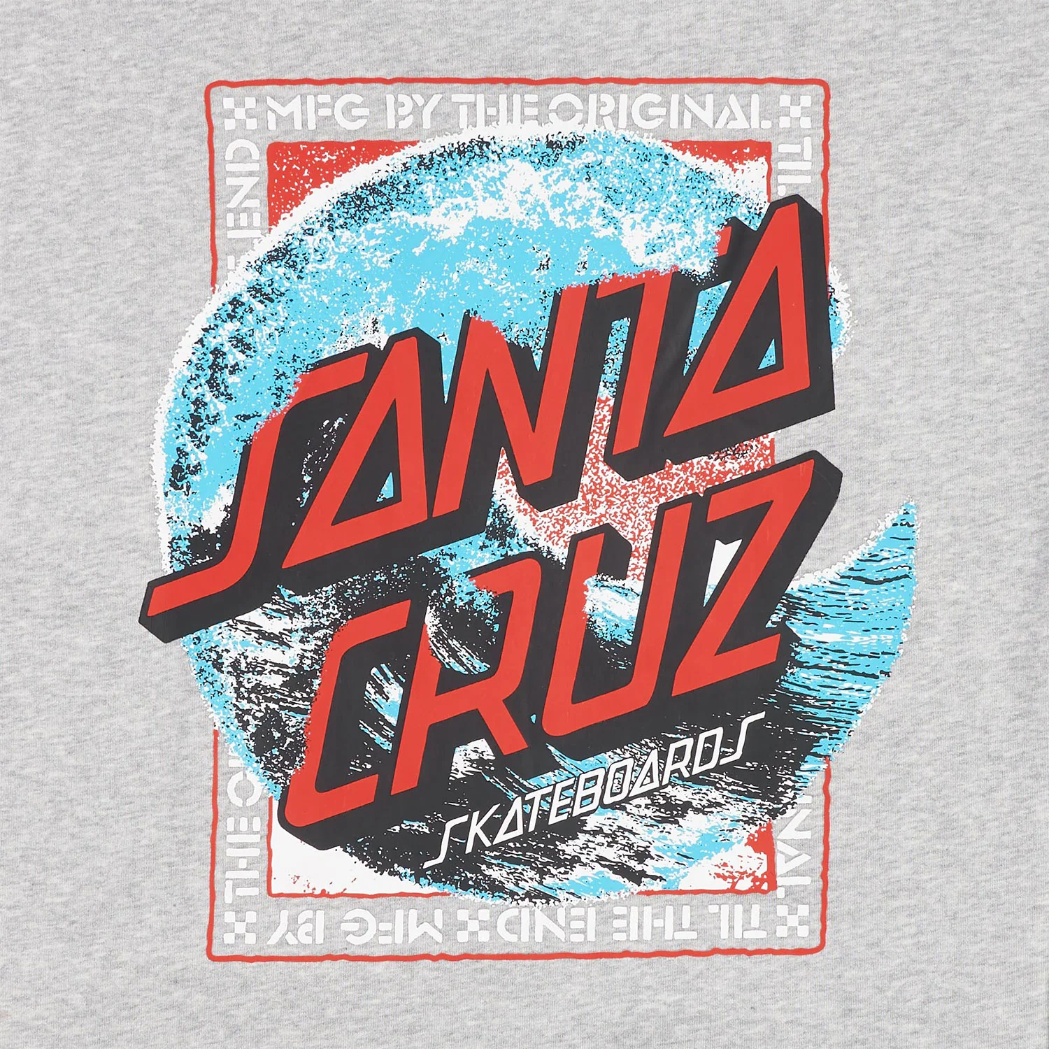 Santa Cruz Skateboards Hoody Breaker Dot Zip Heather Grey - Image 3