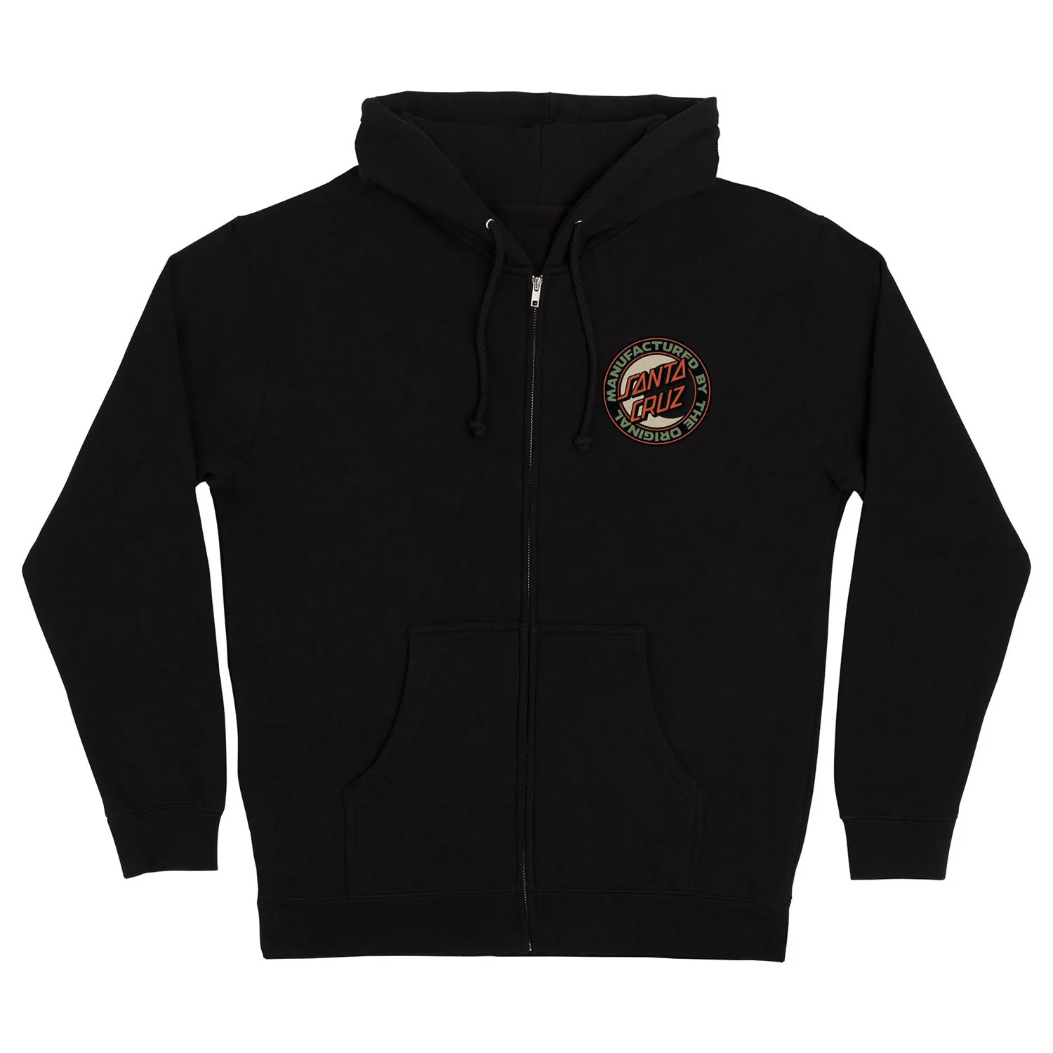 Santa Cruz Skateboards Hoody MFG Moon Dot Zip Black - Image 2