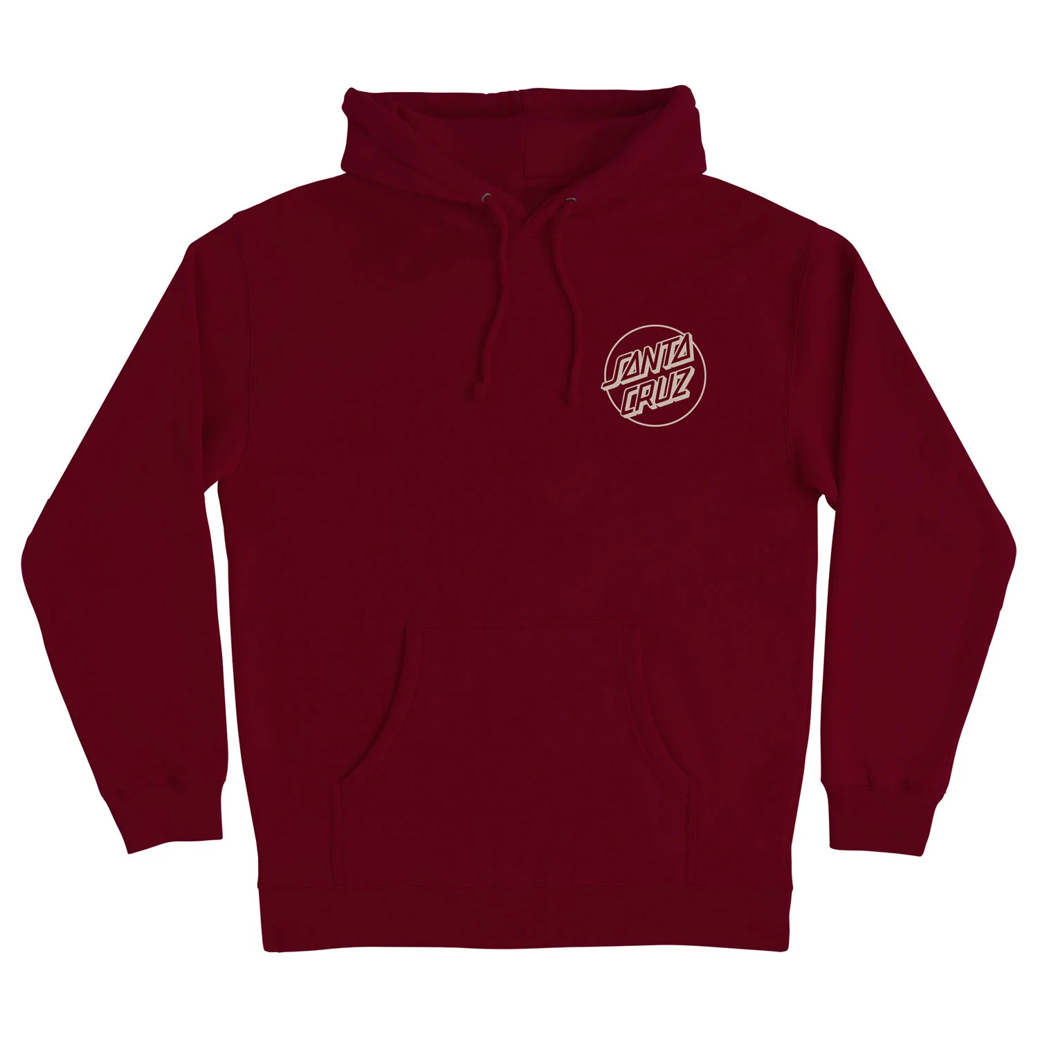 Santa Cruz Skateboards Hoody Opus Dot Maroon/ Tan - Image 2