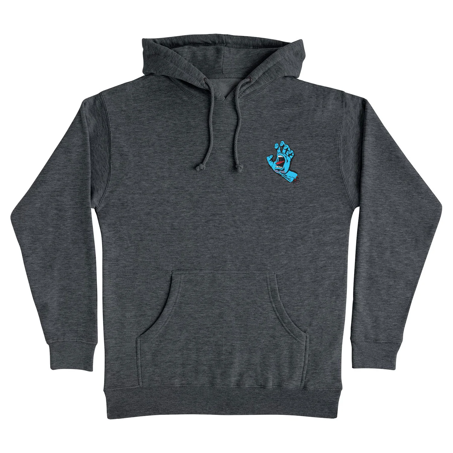 Santa Cruz Skateboards Hoody Screaming Hand Pullover Charcoal Heather - Image 2