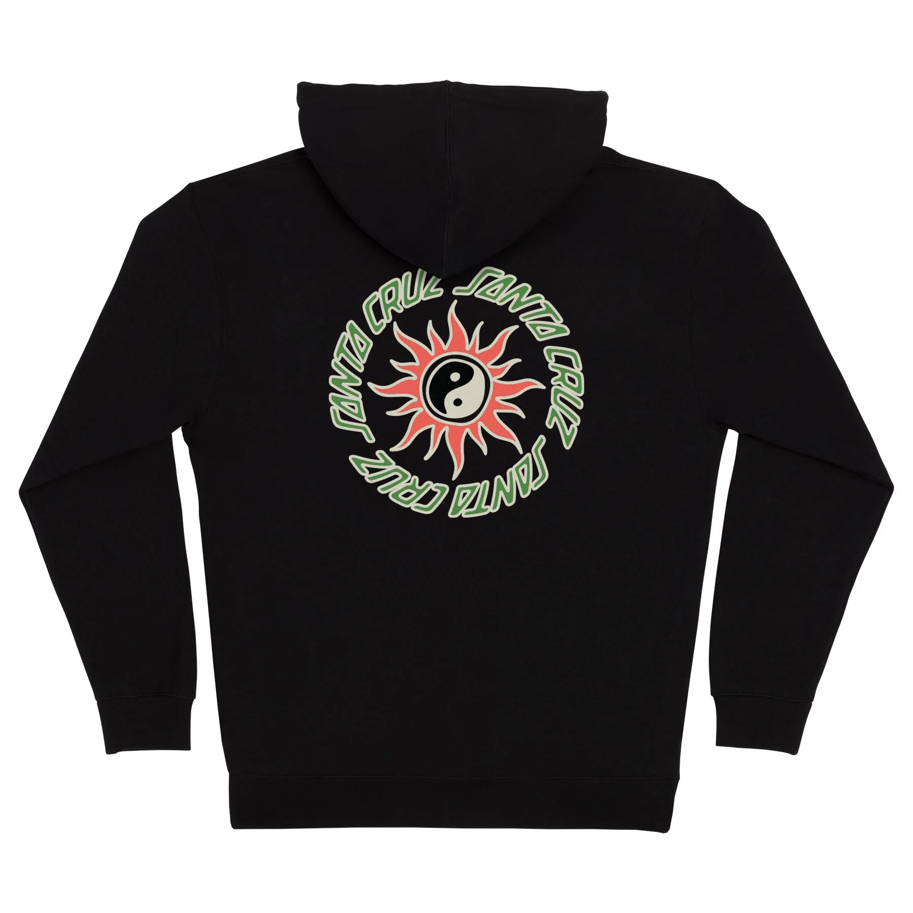 Santa Cruz Skateboards Hoody Sol Spiral Zip Black - Image 2