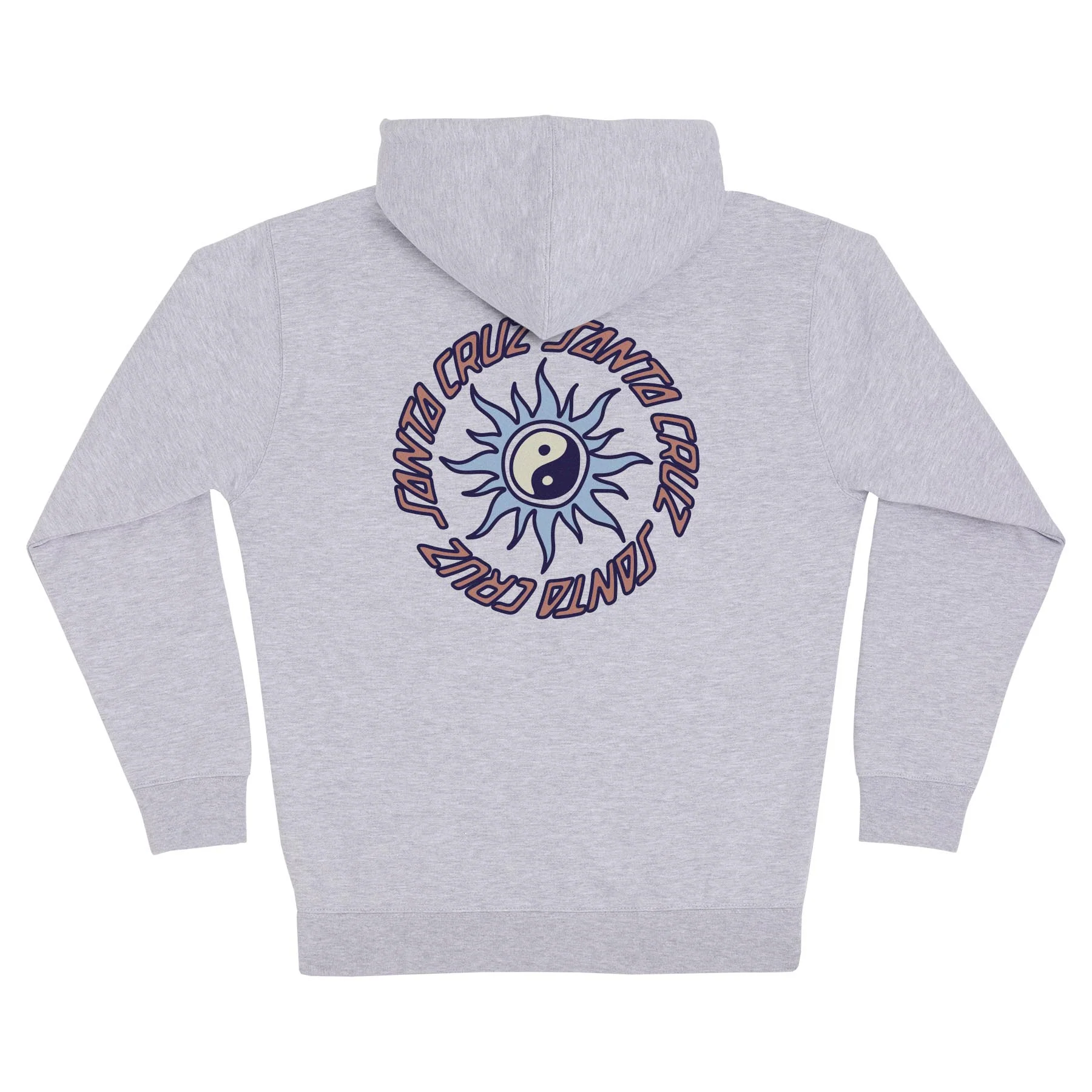 Santa Cruz Skateboards Hoody Sol Spiral Zip Grey Heather - Image 2