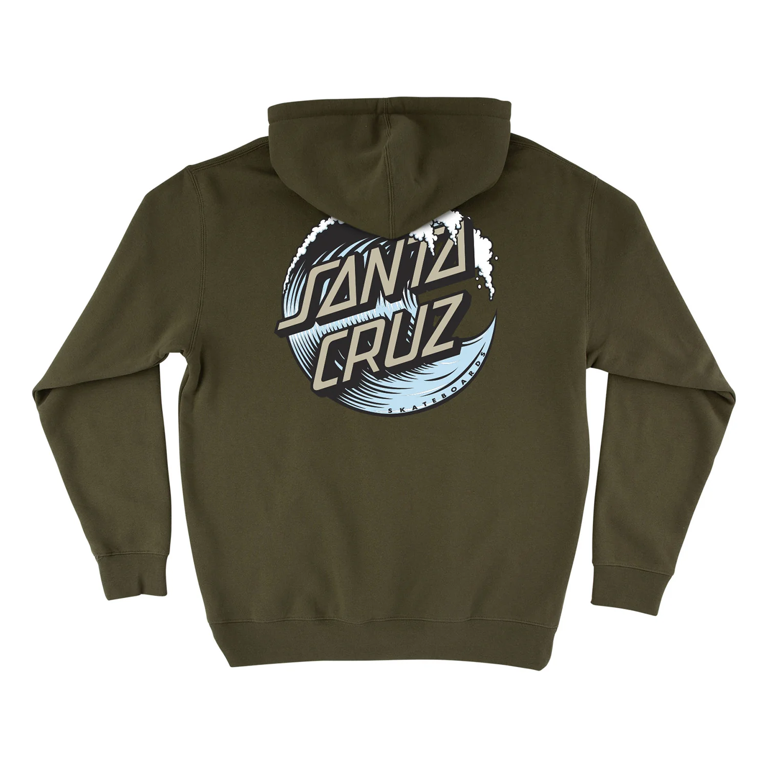 Santa Cruz Skateboards Hoody Wave Dot Pullover Army/Light Blue