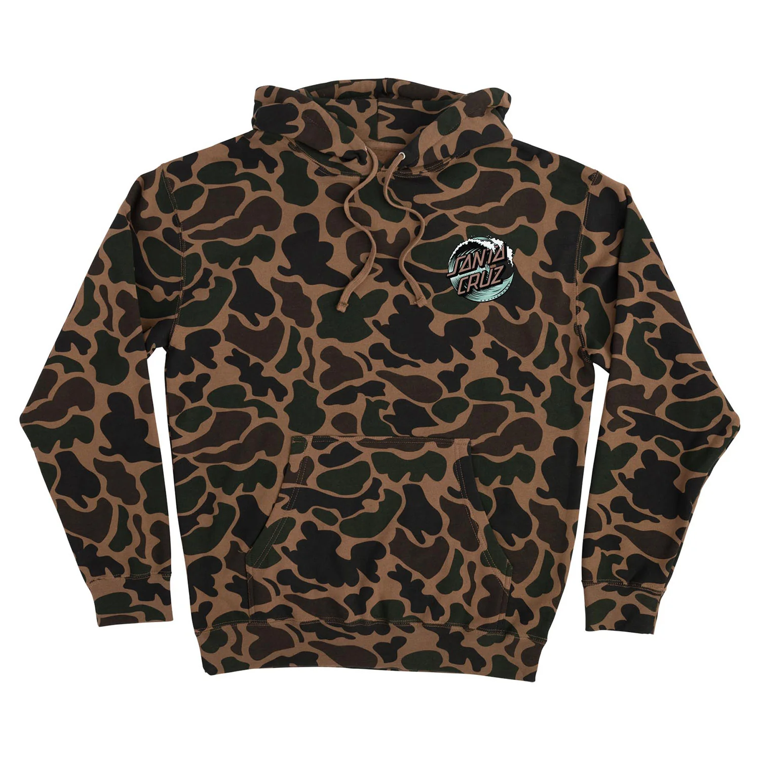 Santa Cruz Skateboards Hoody Wave Dot Pullover Duck Camo/Sea Foam - Image 2