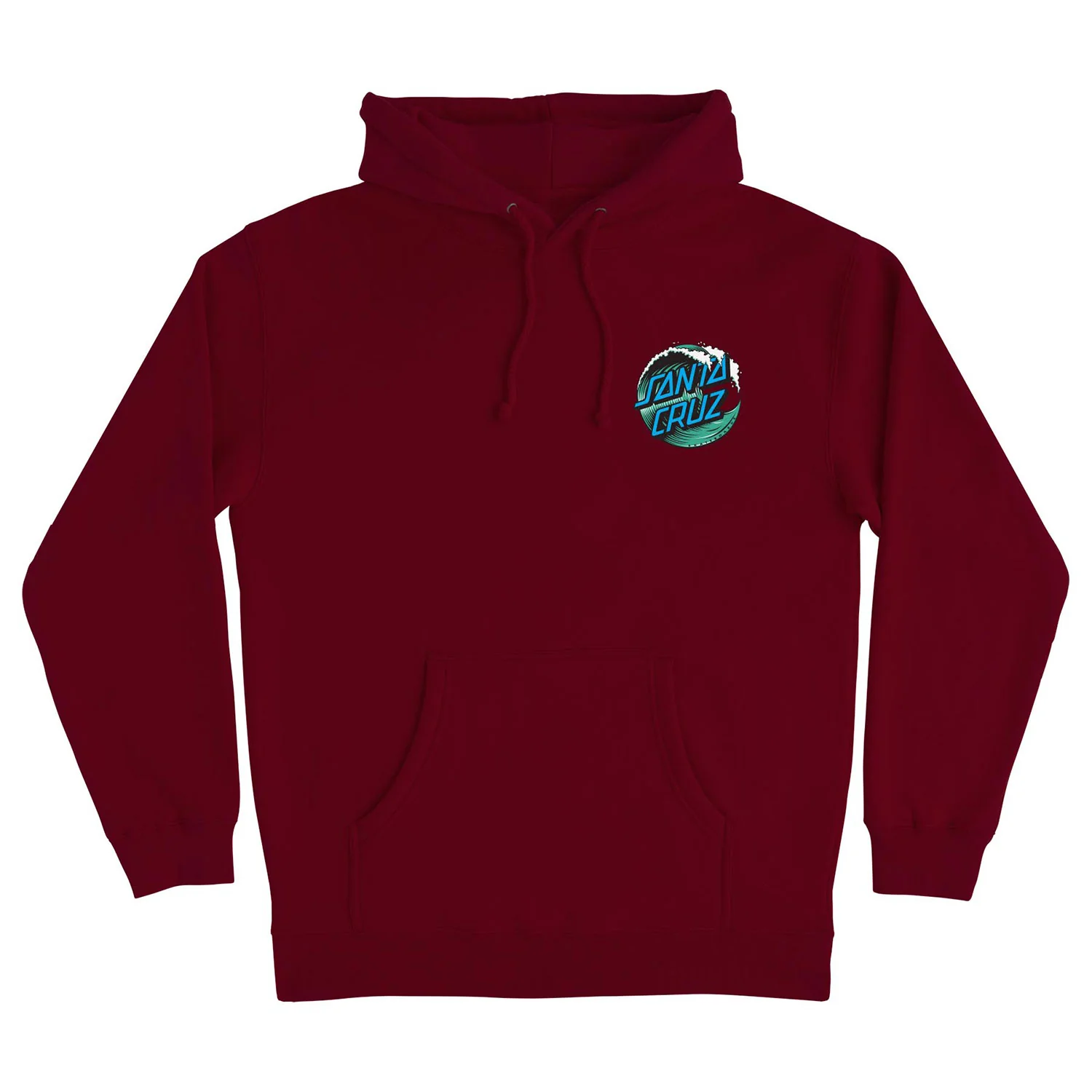 Santa Cruz Skateboards Hoody Wave Dot Pullover Maroon - Image 2