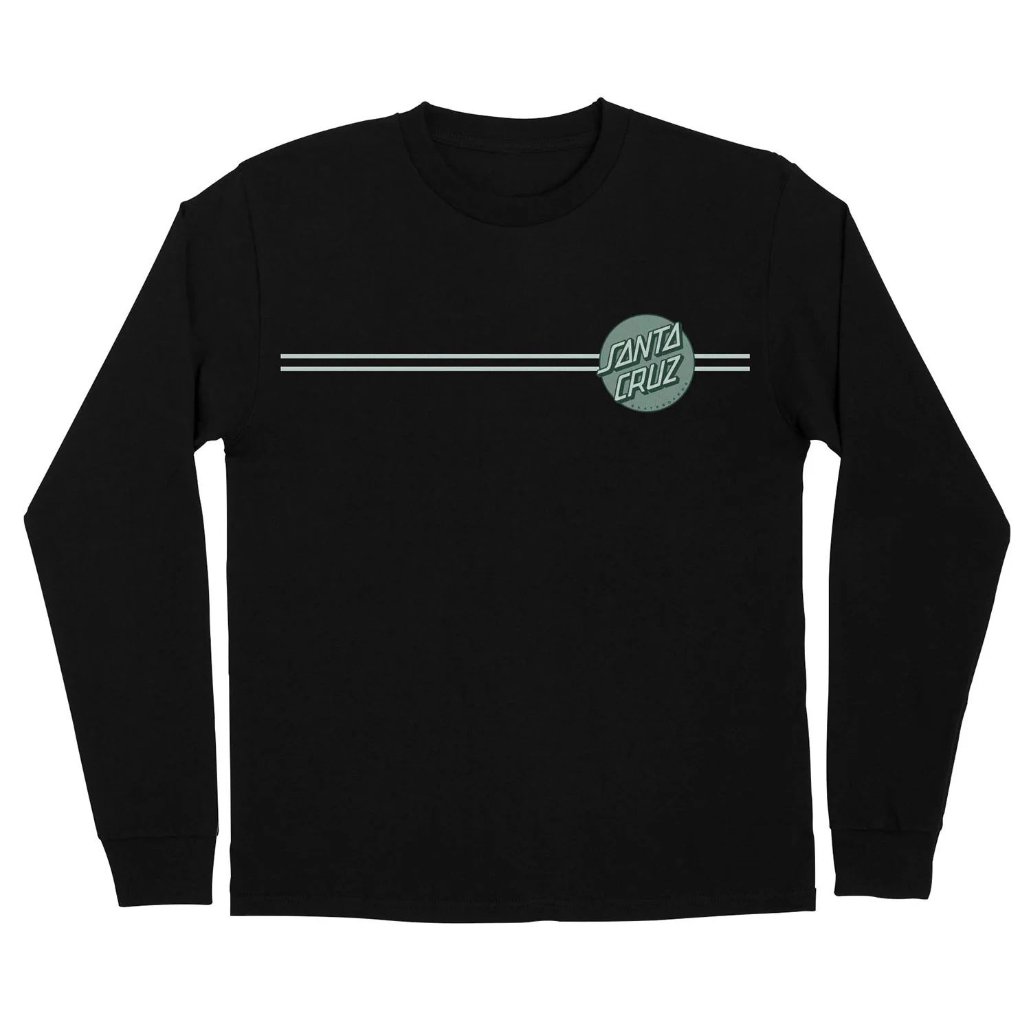 Santa Cruz Skateboards Longsleeve Other Dot Black/Tonal Green - Image 2