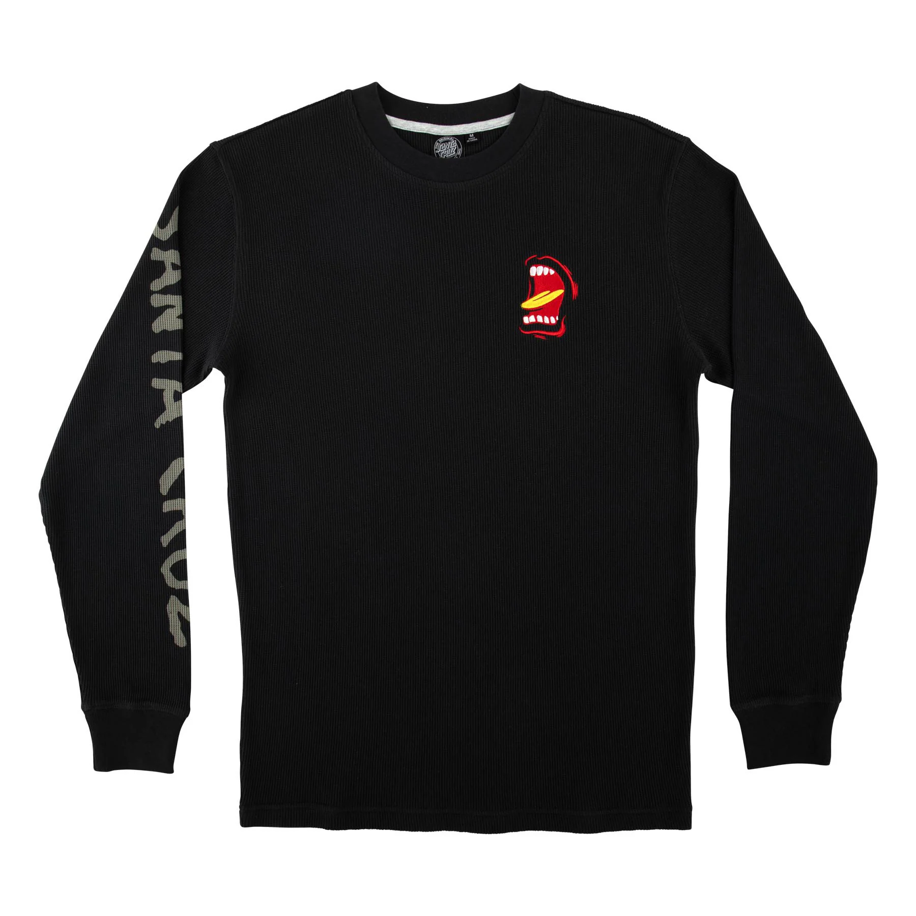 Santa Cruz Skateboards Longsleeve Screaming Thermal Black