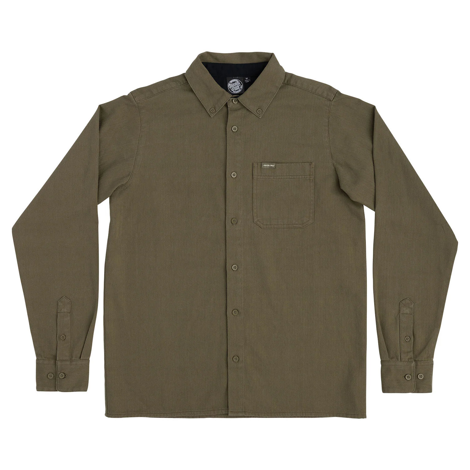 Santa Cruz Skateboards Longsleeve Shirt Bowman Work Top OD Green