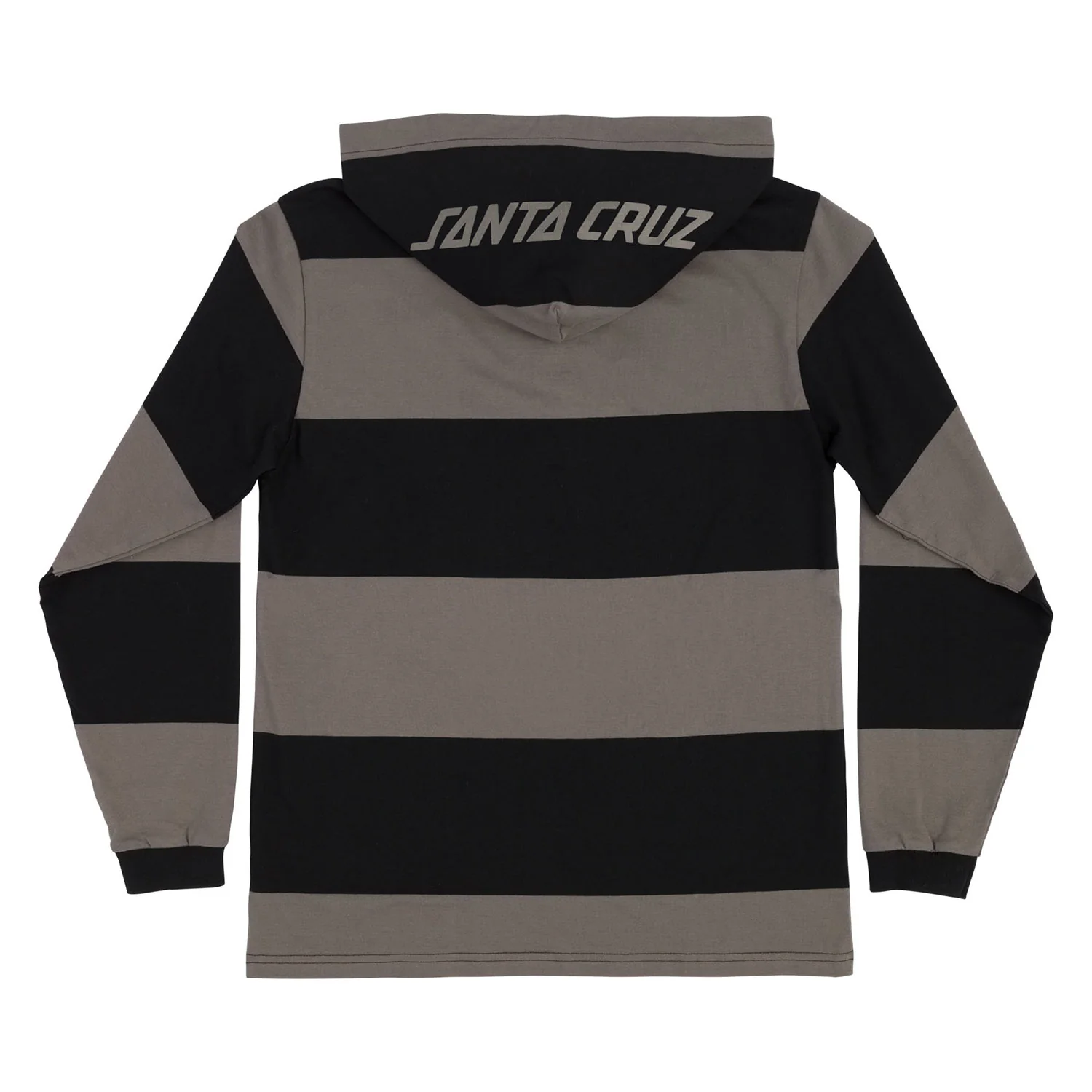 Santa Cruz Skateboards Longsleeve Shirt Convergence Rugby Top Black/Charcoal - Image 2
