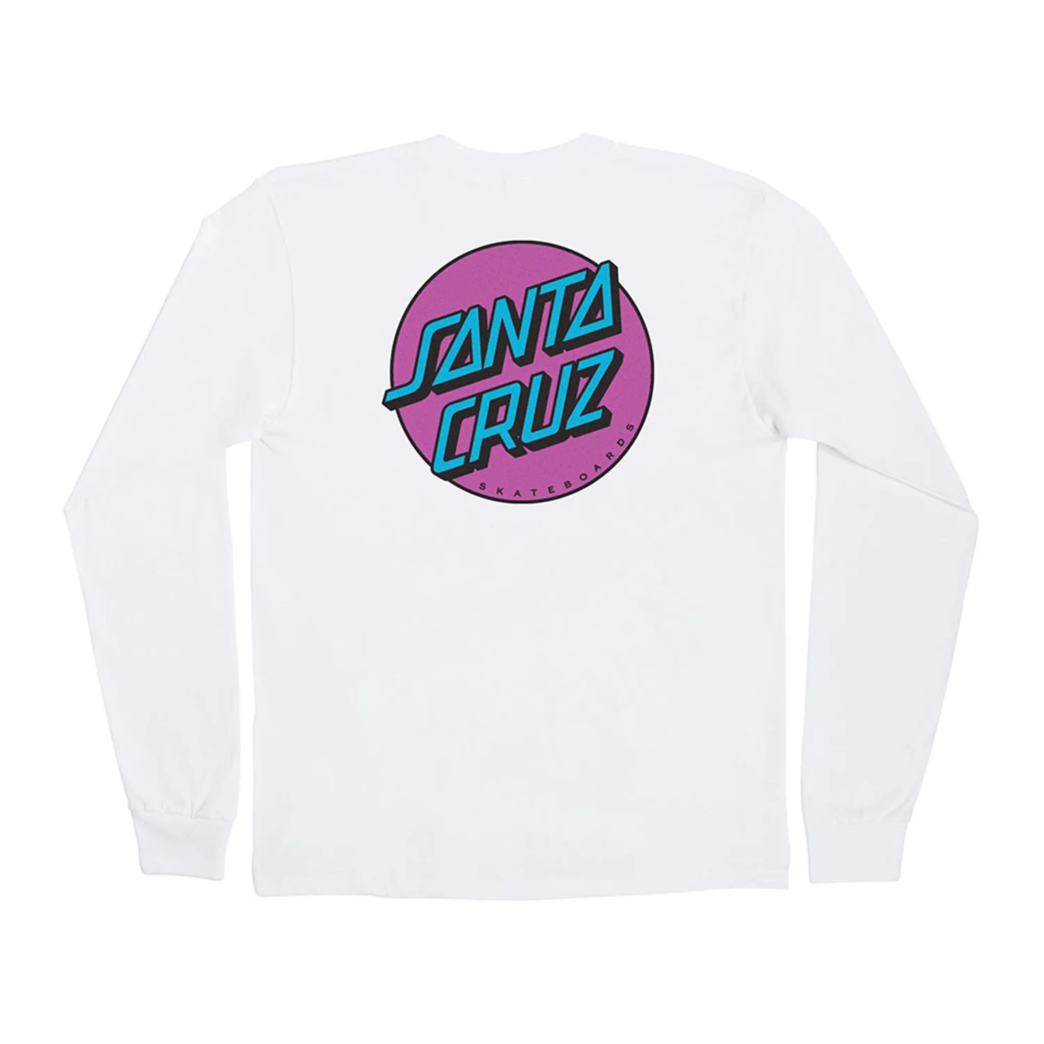 Santa Cruz Skateboards Longsleeve Shirt Other Dot White/Purple/Blue - Image 2