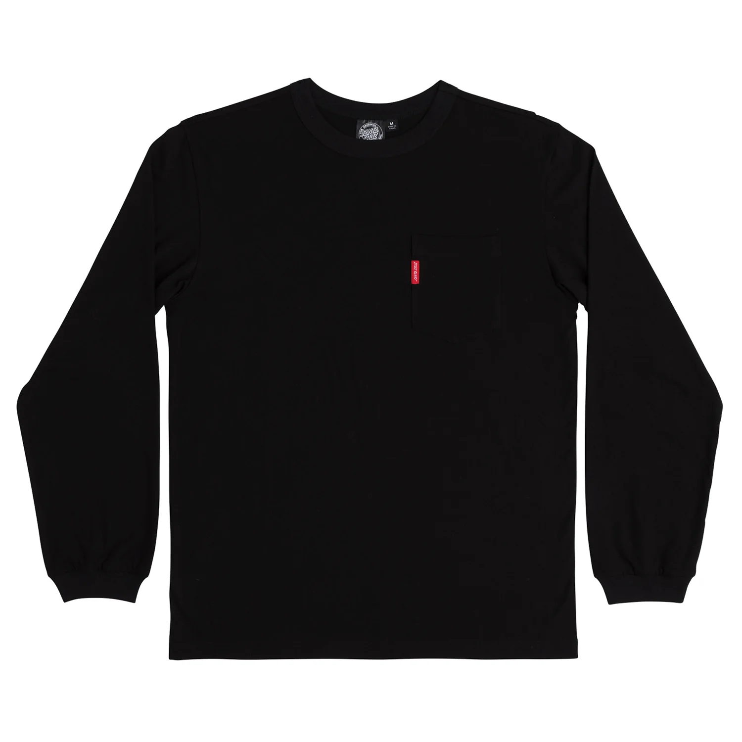 Santa Cruz Skateboards Longsleeve Shirt Screaming Hand Pocket Black - Image 2