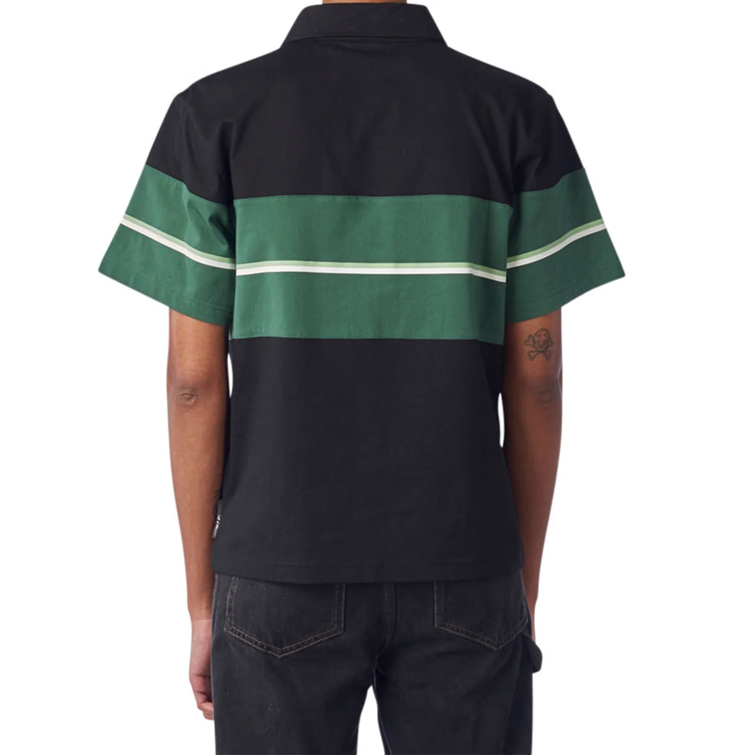 Santa Cruz Skateboards Polo Shirt Craft Oval Dot Black/Forest - Image 2
