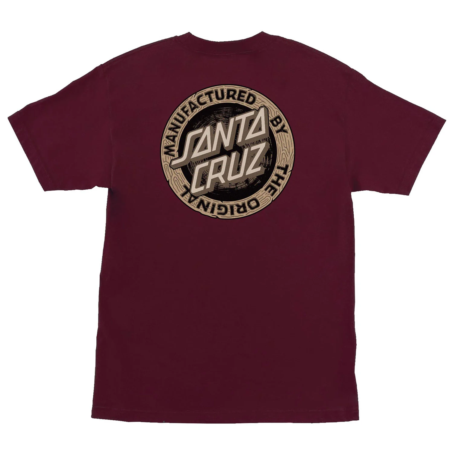 Santa Cruz Skateboards Shirt Carved MFG Maroon